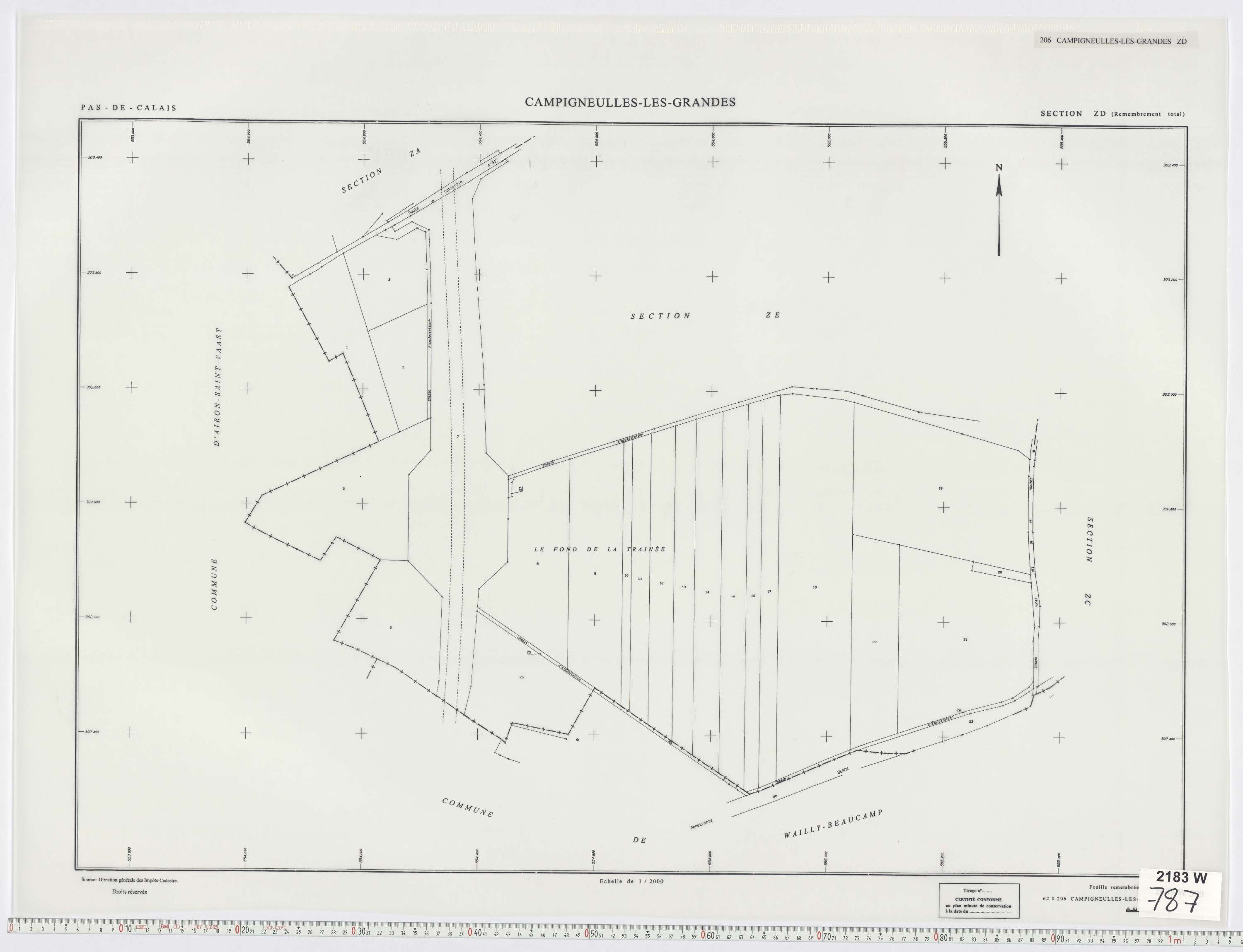 Campigneulles-les-Grandes - Section ZD.