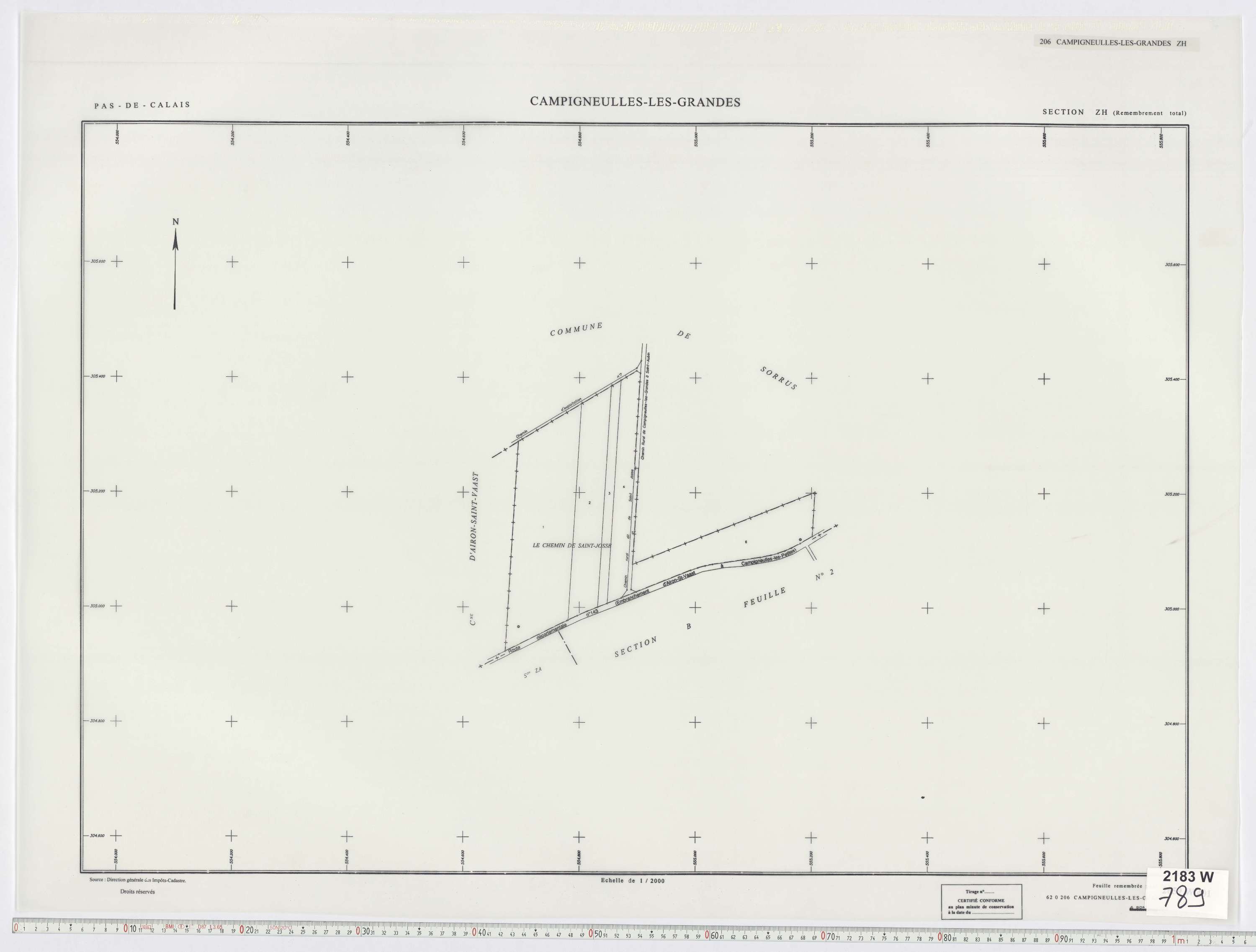 Campigneulles-les-Grandes - Section ZH.