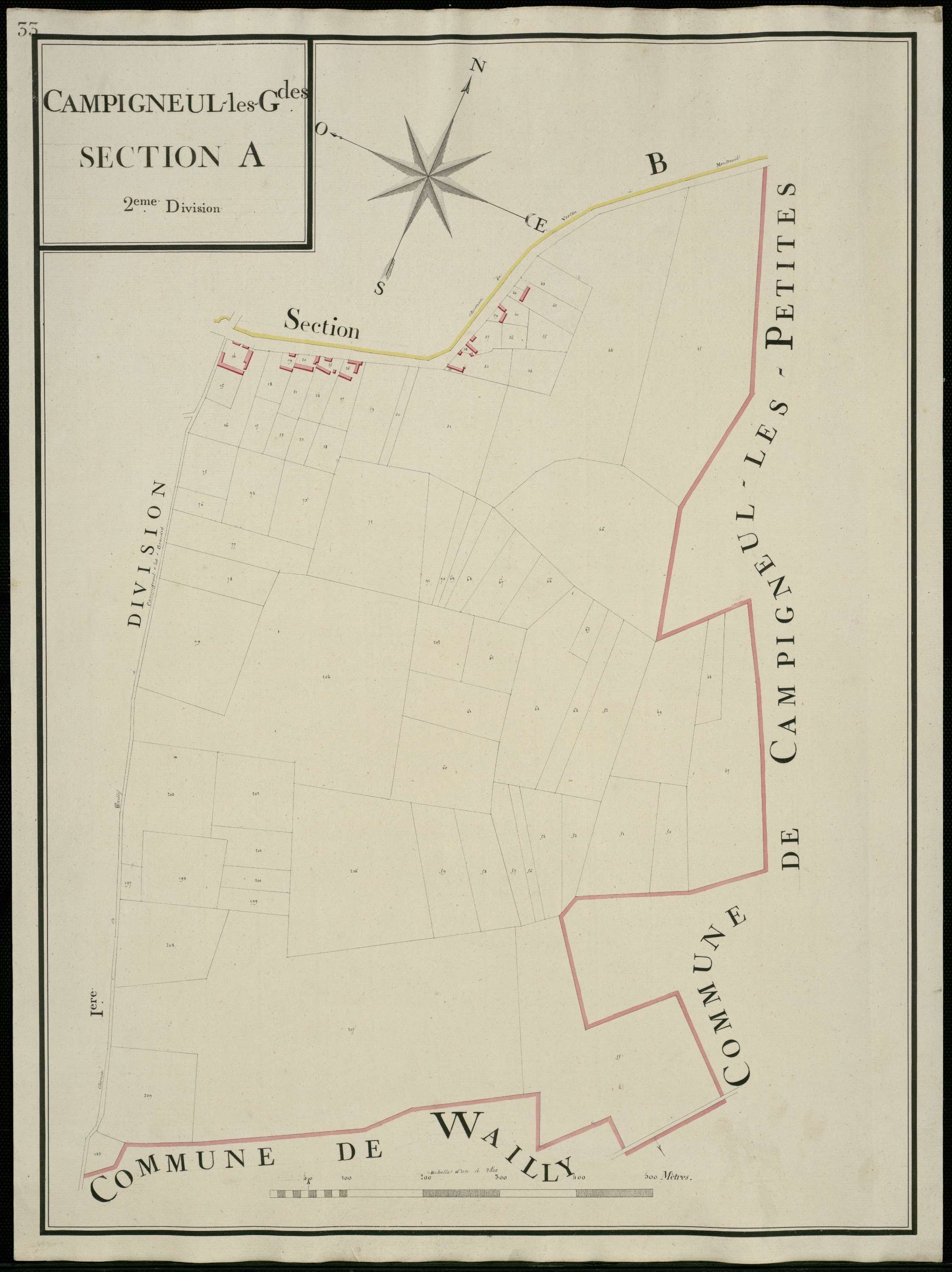 Campigneulles-les-Grandes - Section A, 2e feuille