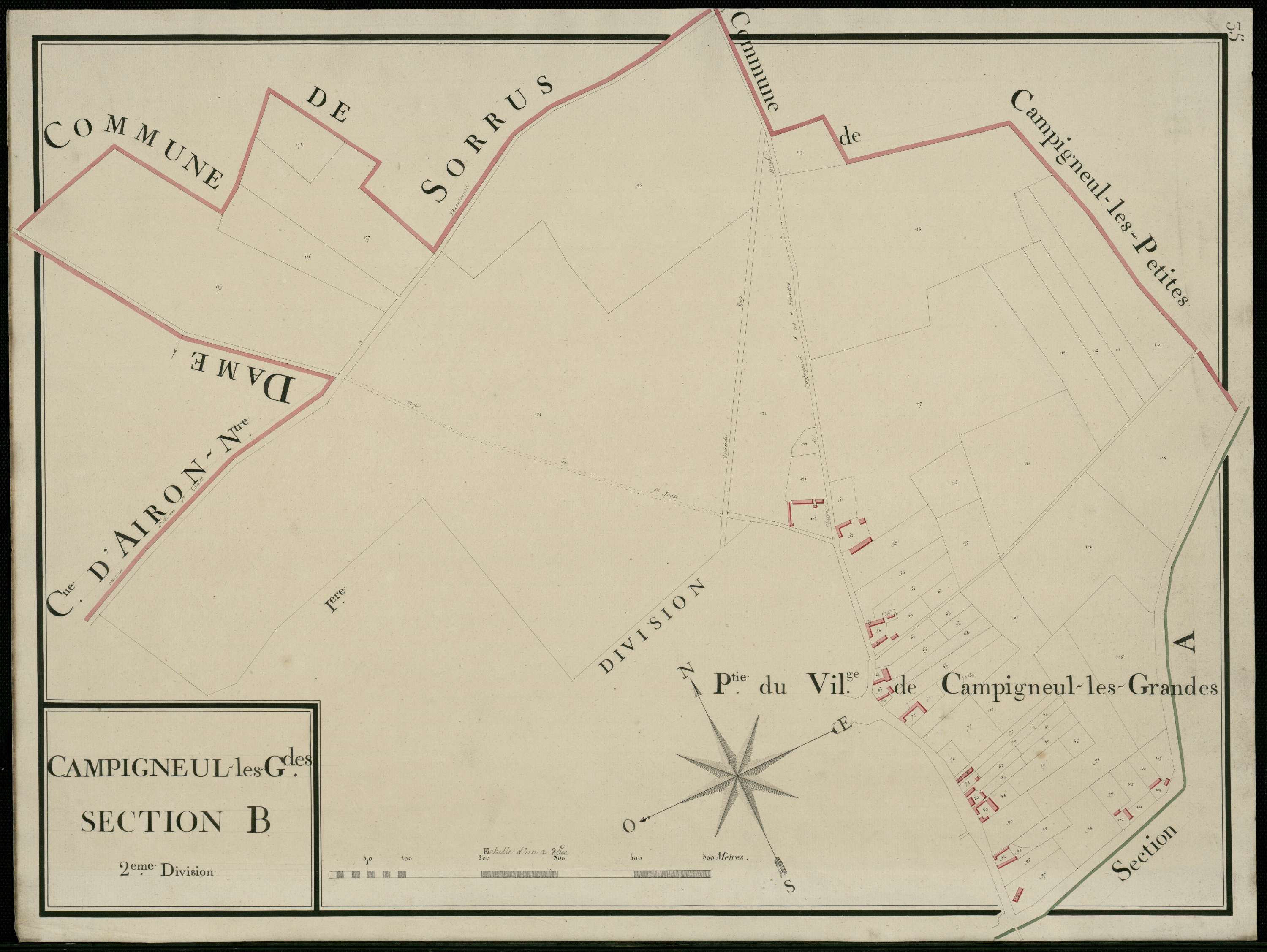 Campigneulles-les-Grandes - Section B, 2e feuille