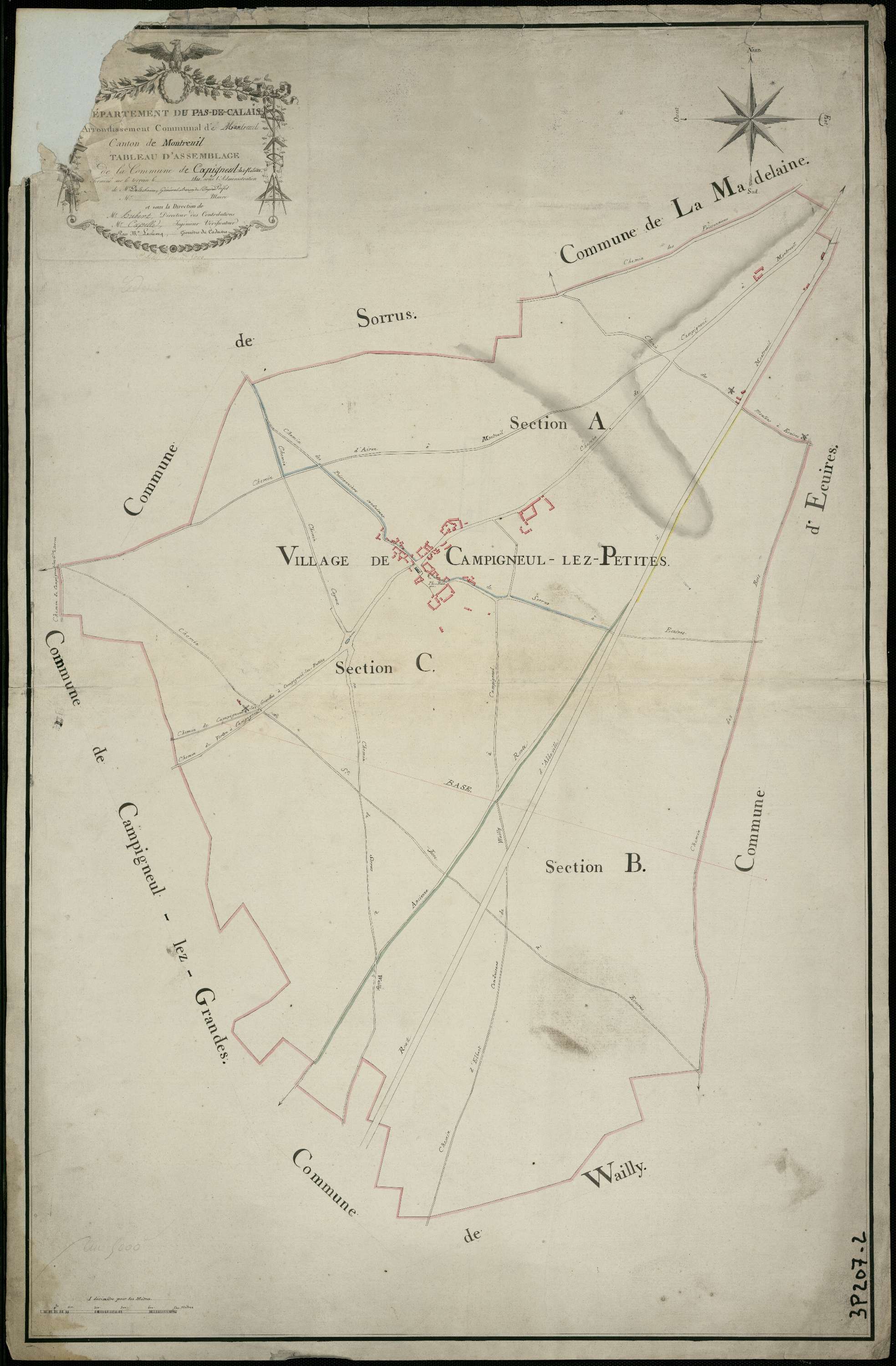 Campigneulles-les-Petites - Tableau d'assemblage