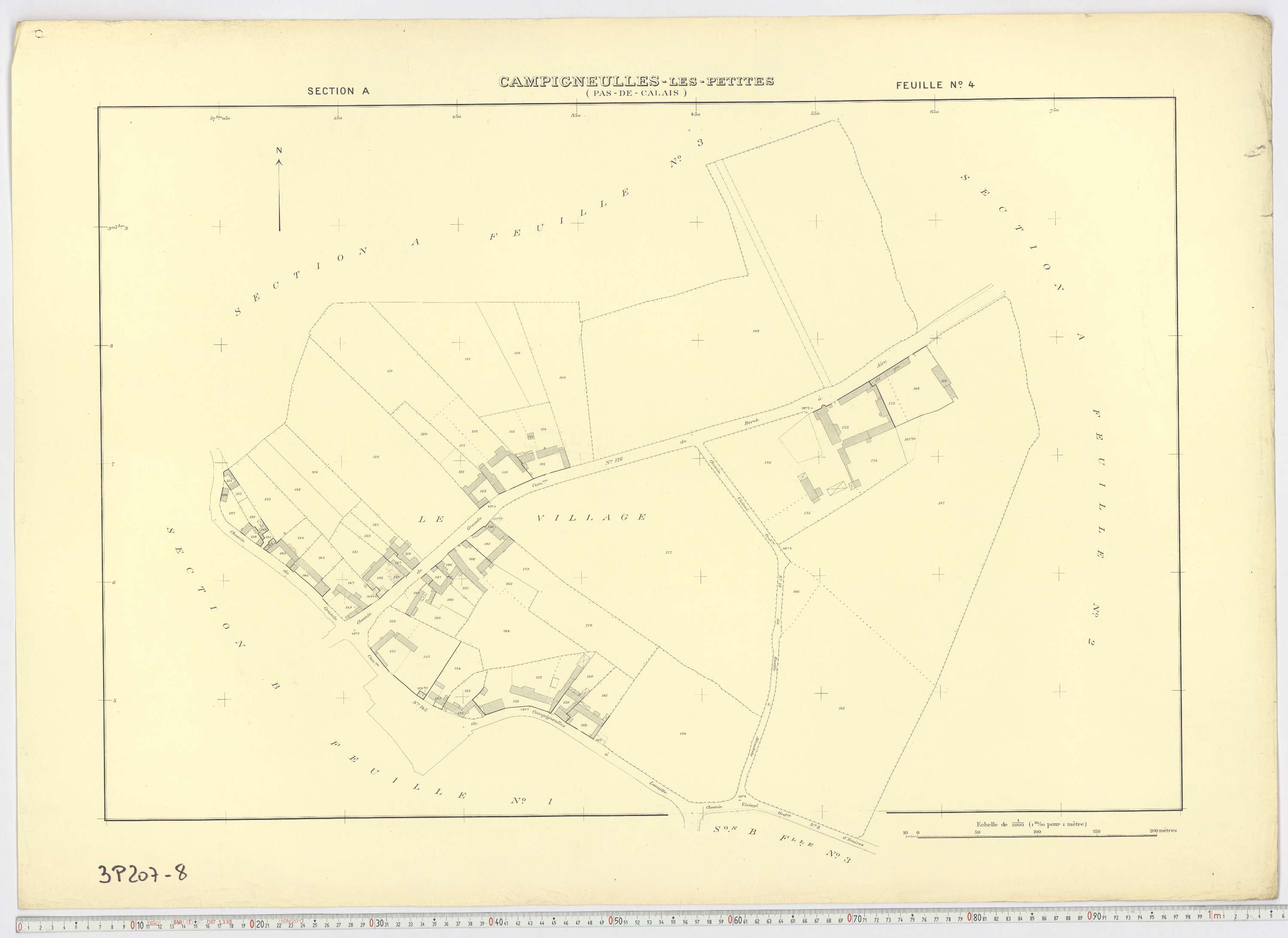 Campigneulles-les-Petites - Section A, feuille 4.