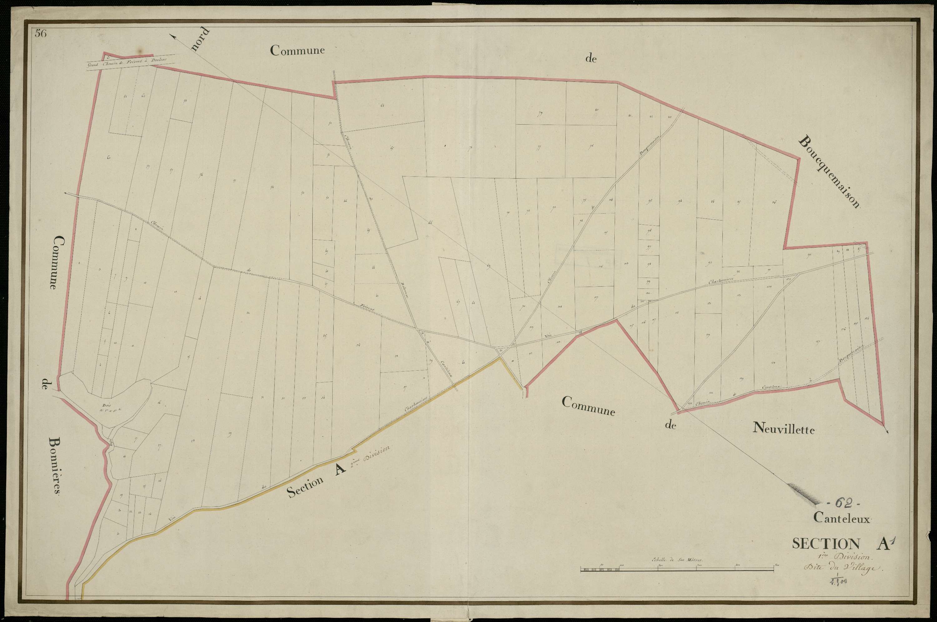 Canteleux - Section A, 1re feuille