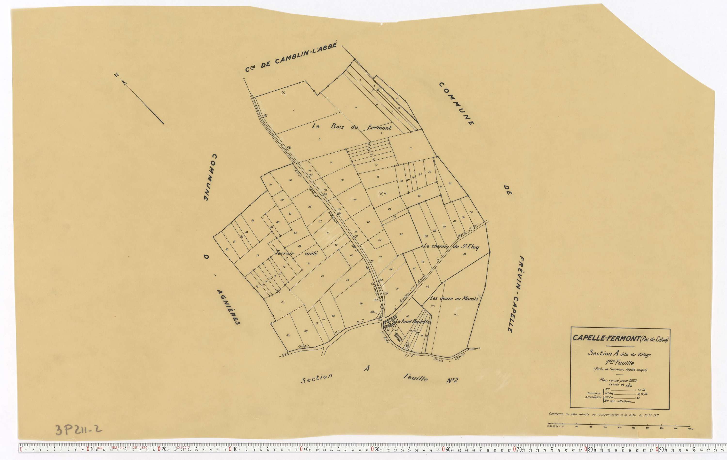 Capelle-Fermont - Section A, feuille 1.