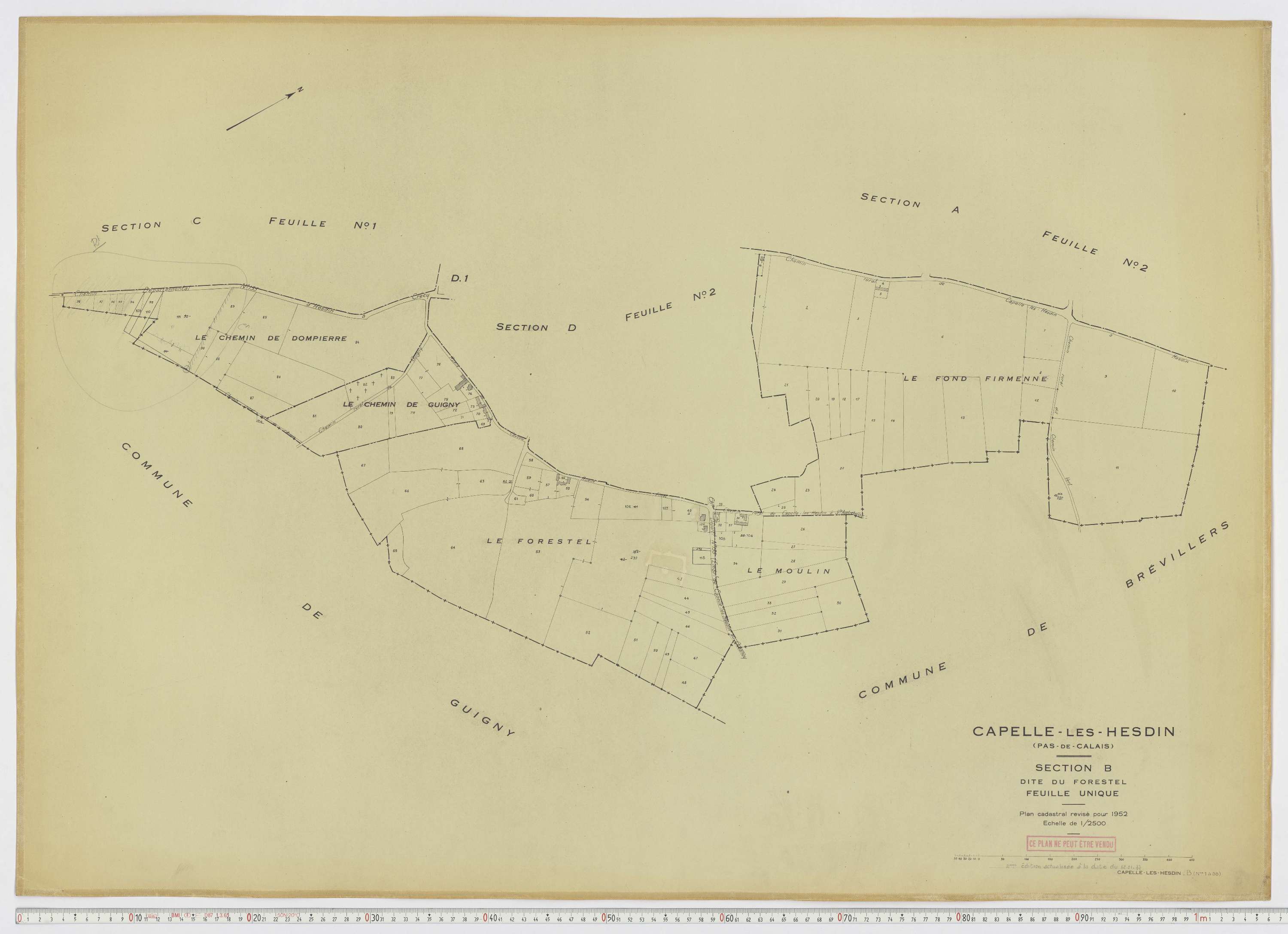 Capelle-lès-Hesdin - Section B.
