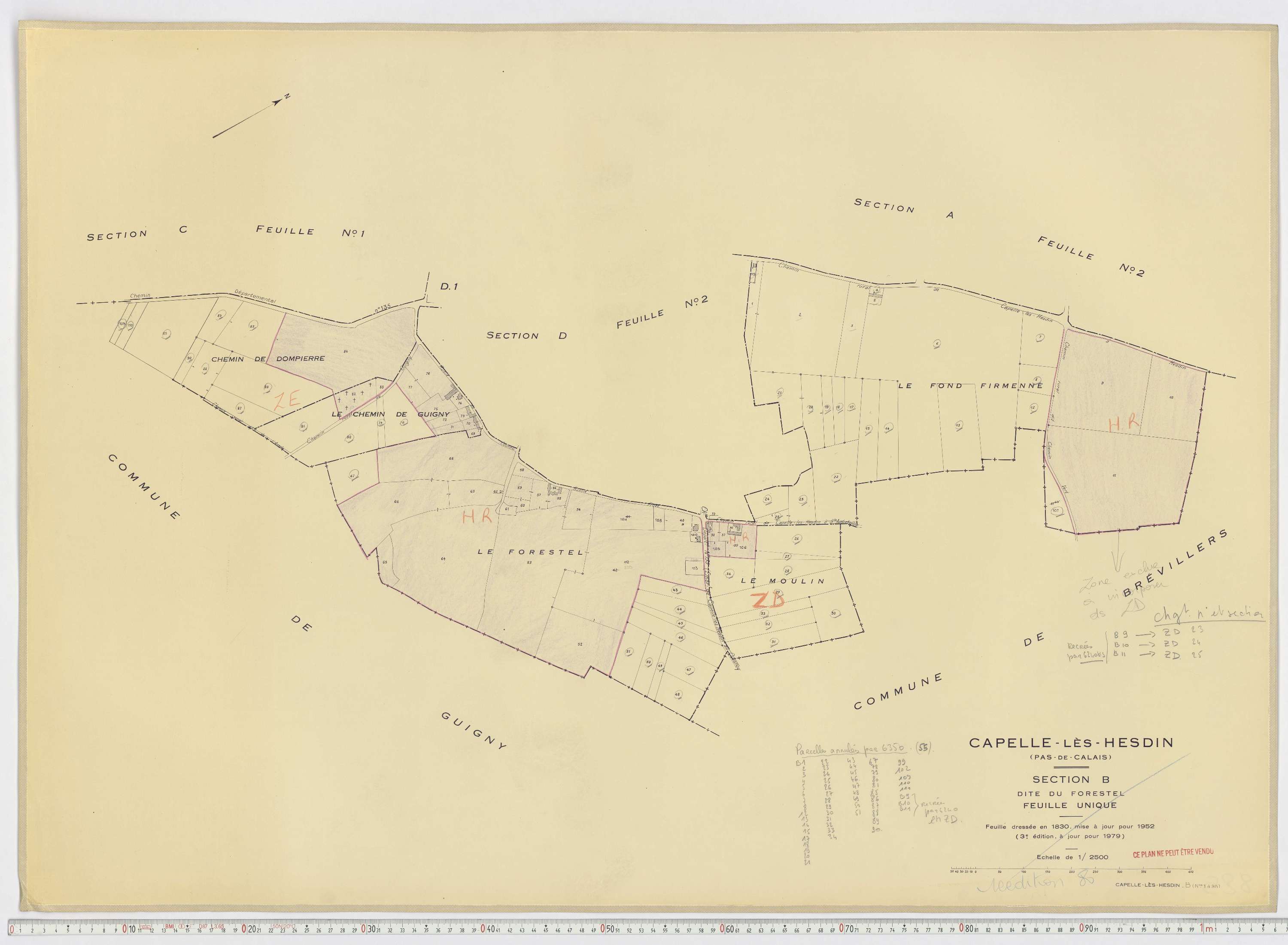 Capelle-lès-Hesdin - Section B.
