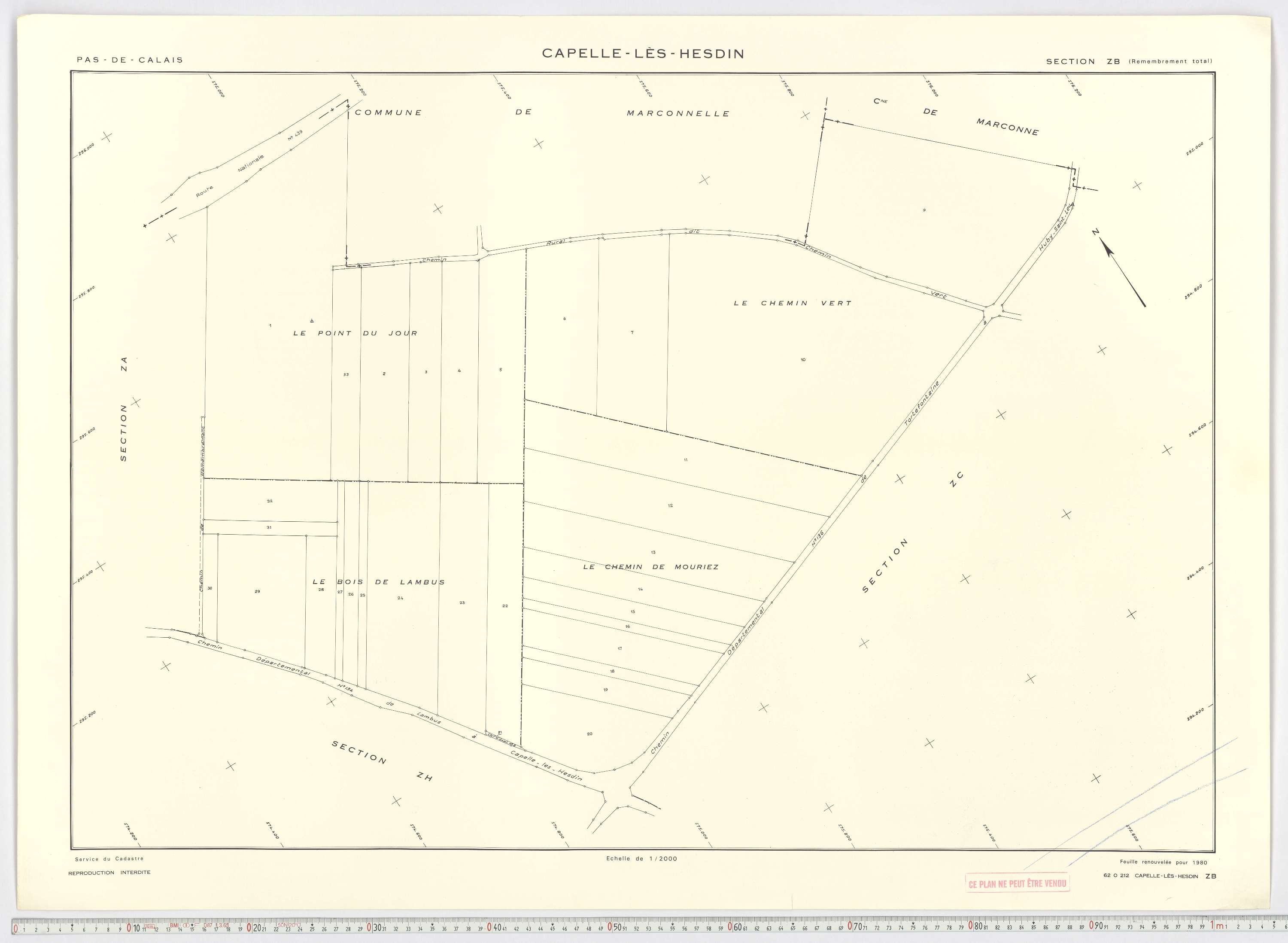 Capelle-lès-Hesdin - Section ZB.