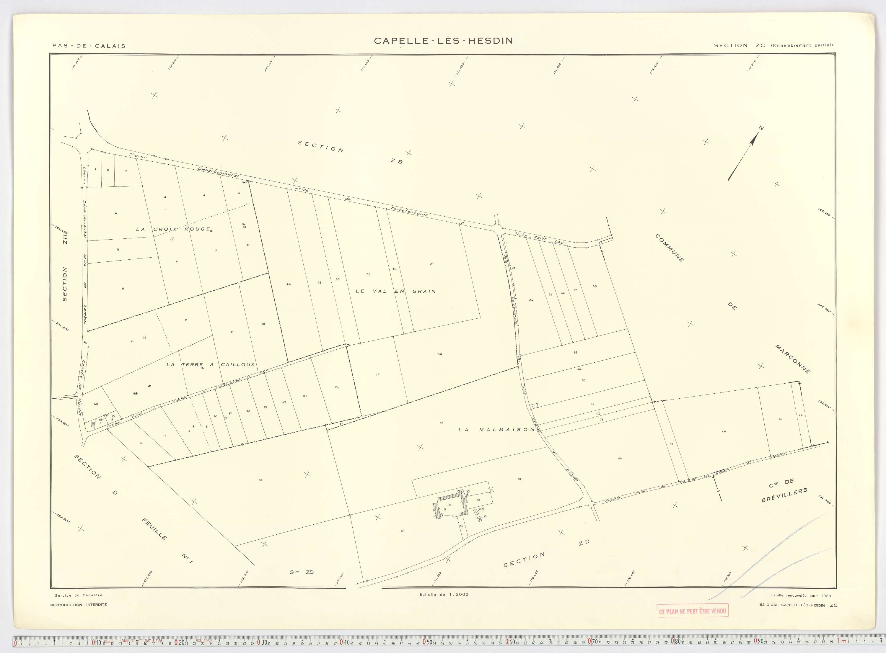 Capelle-lès-Hesdin - Section ZC.