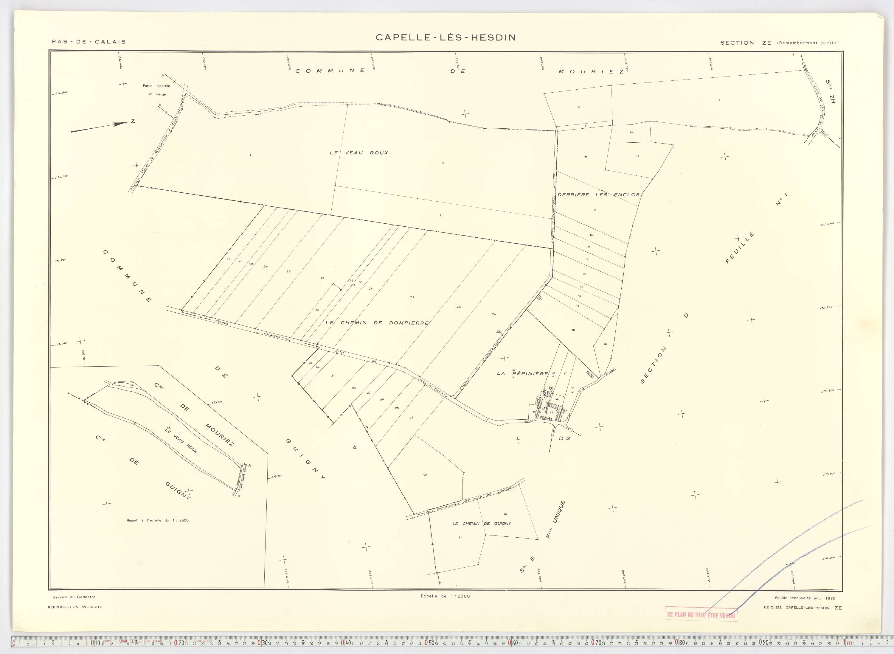 Capelle-lès-Hesdin - Section ZE.