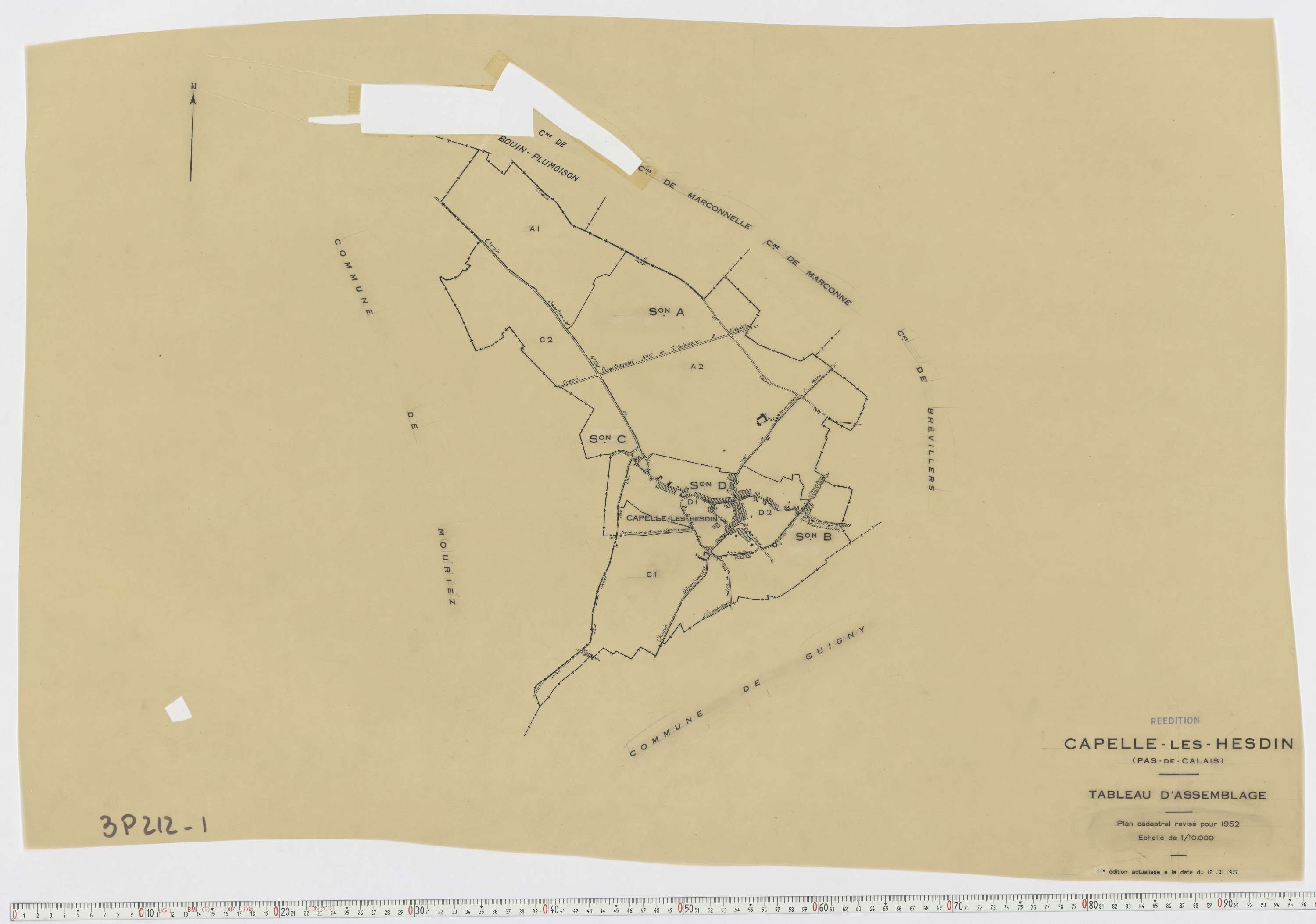 Capelle-lès-Hesdin - Tableau d'assemblage.