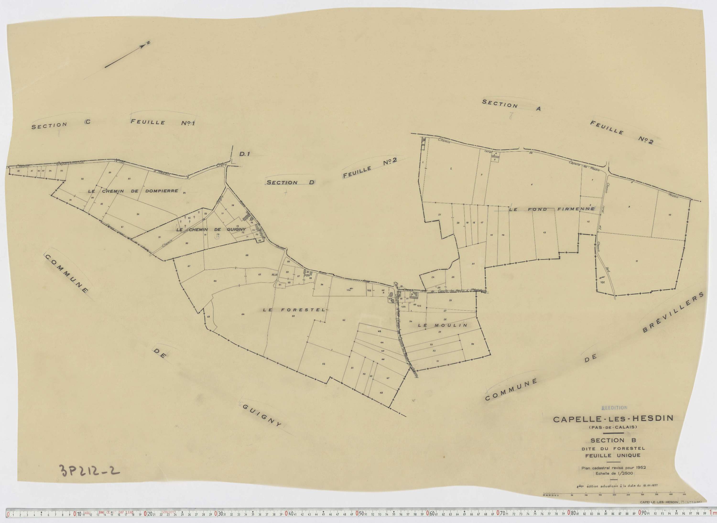 Capelle-lès-Hesdin - Section B.