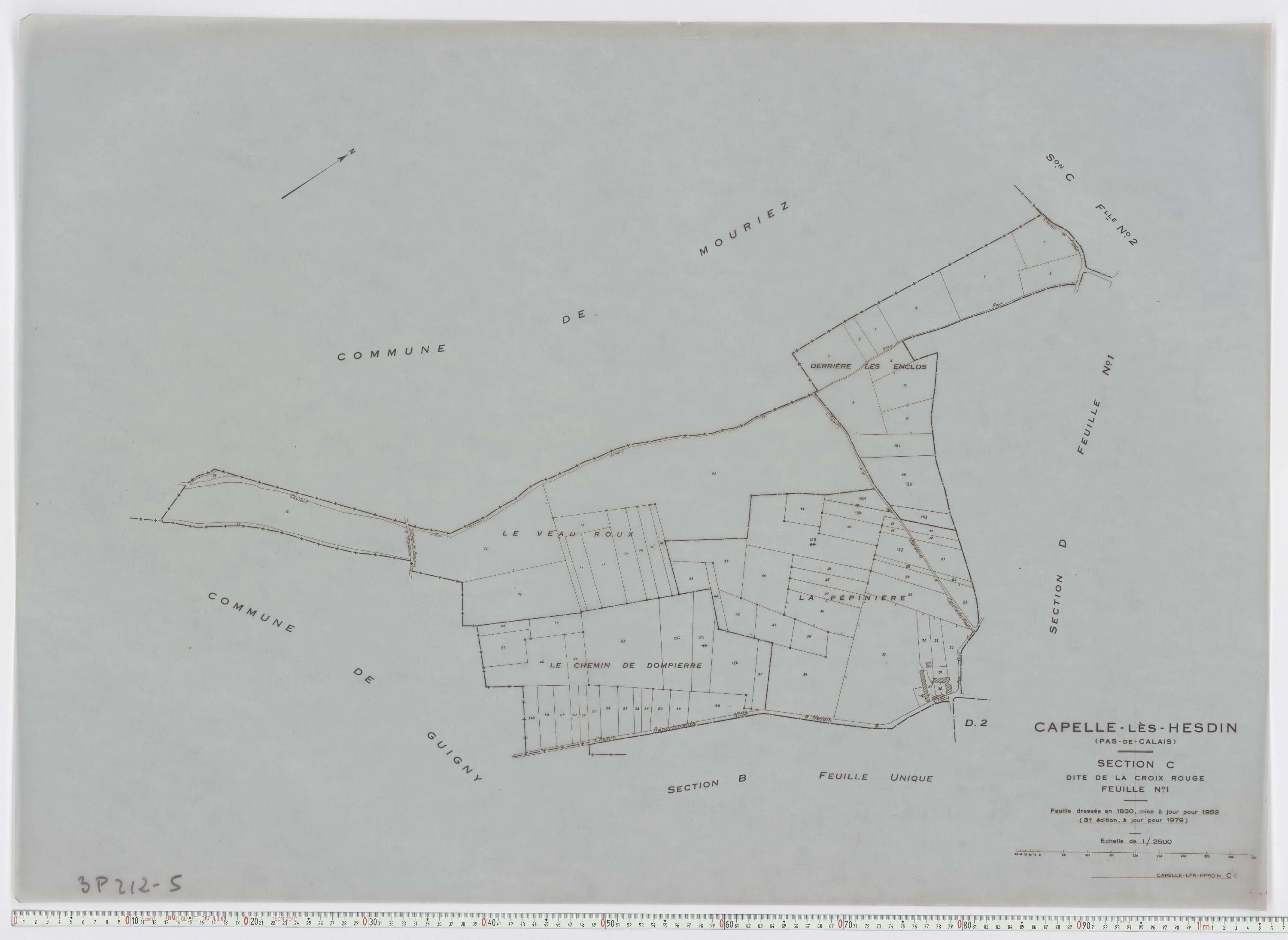 Capelle-lès-Hesdin - Section C, feuille 1.