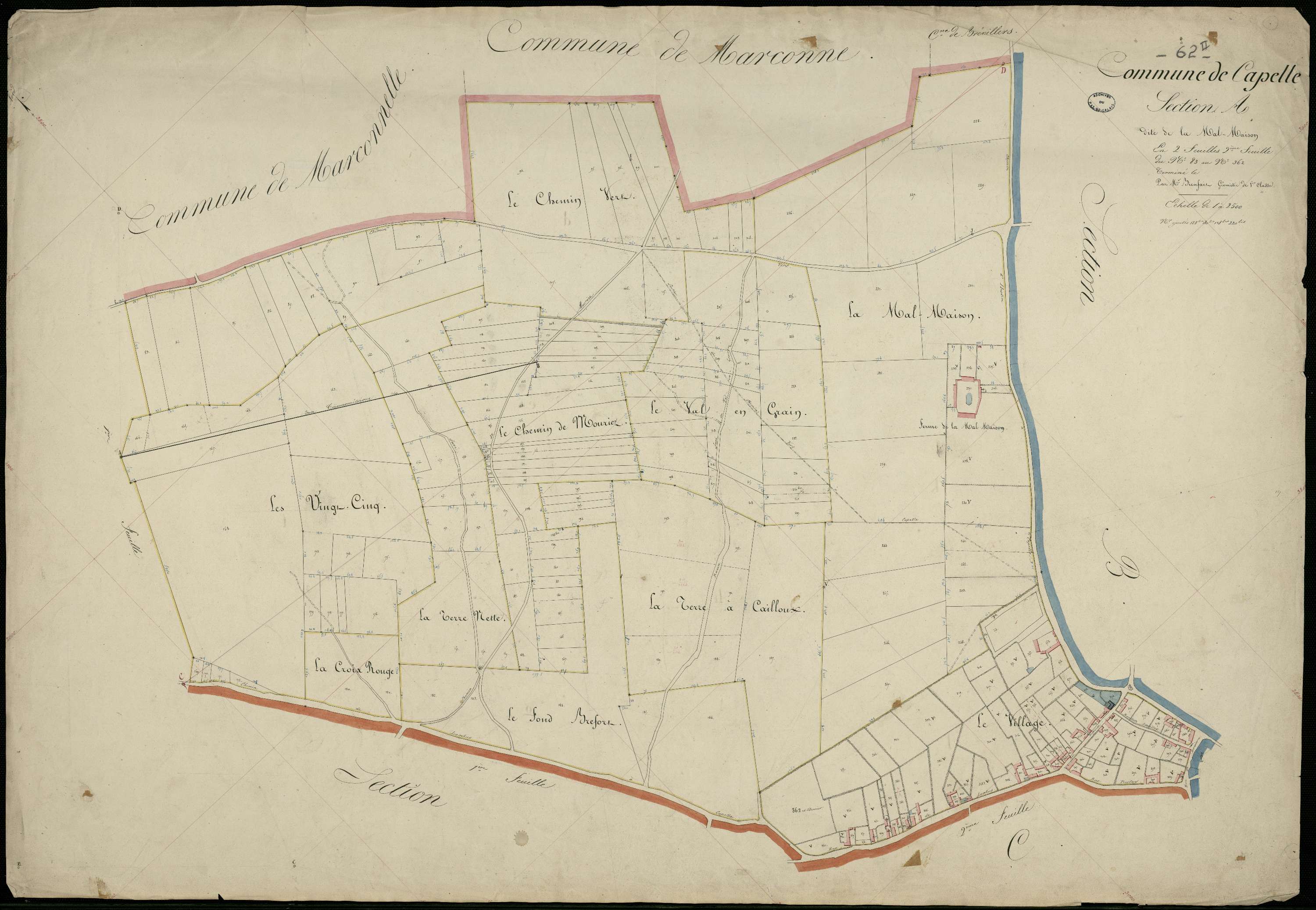 Capelle-lès-Hesdin - Section A, 2e feuille