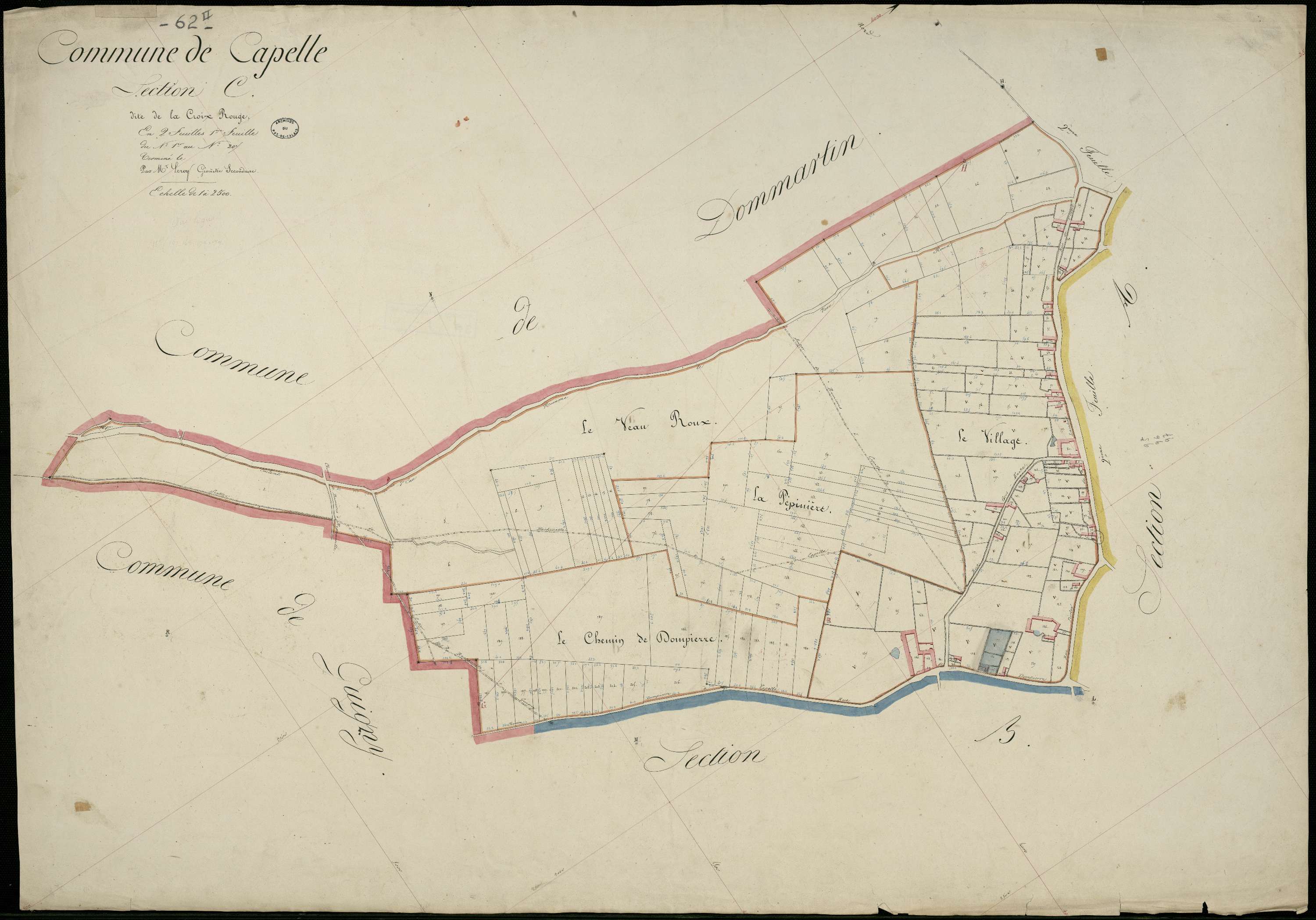 Capelle-lès-Hesdin - Section C, 1re feuille