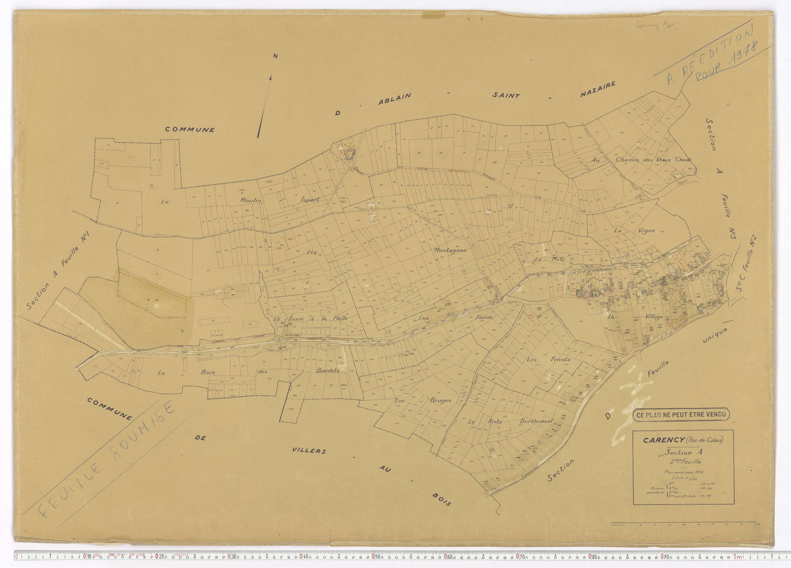 Carency - Section A, feuille 2.