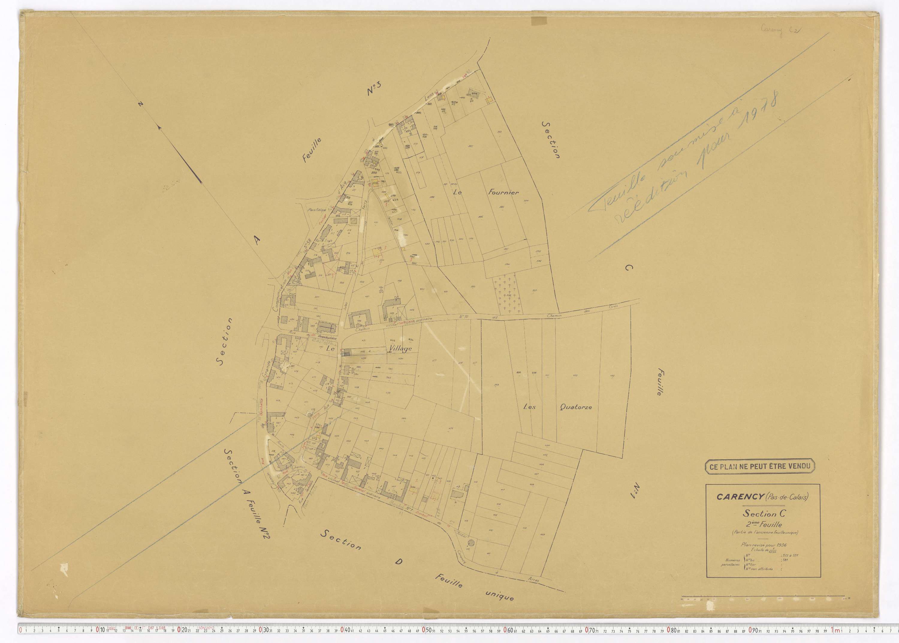 Carency - Section C, feuille 2.