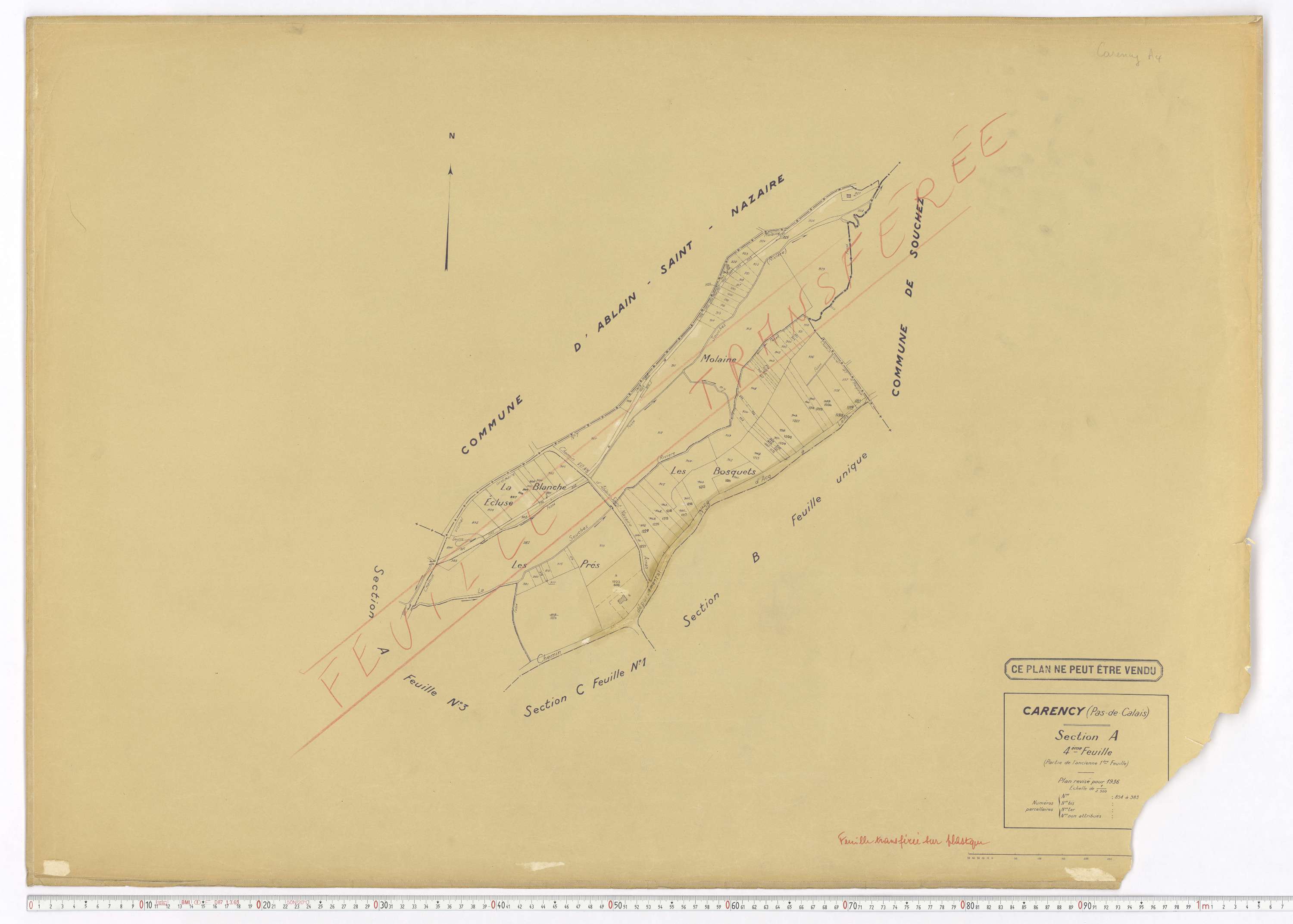 Carency - Section A, feuille 4.