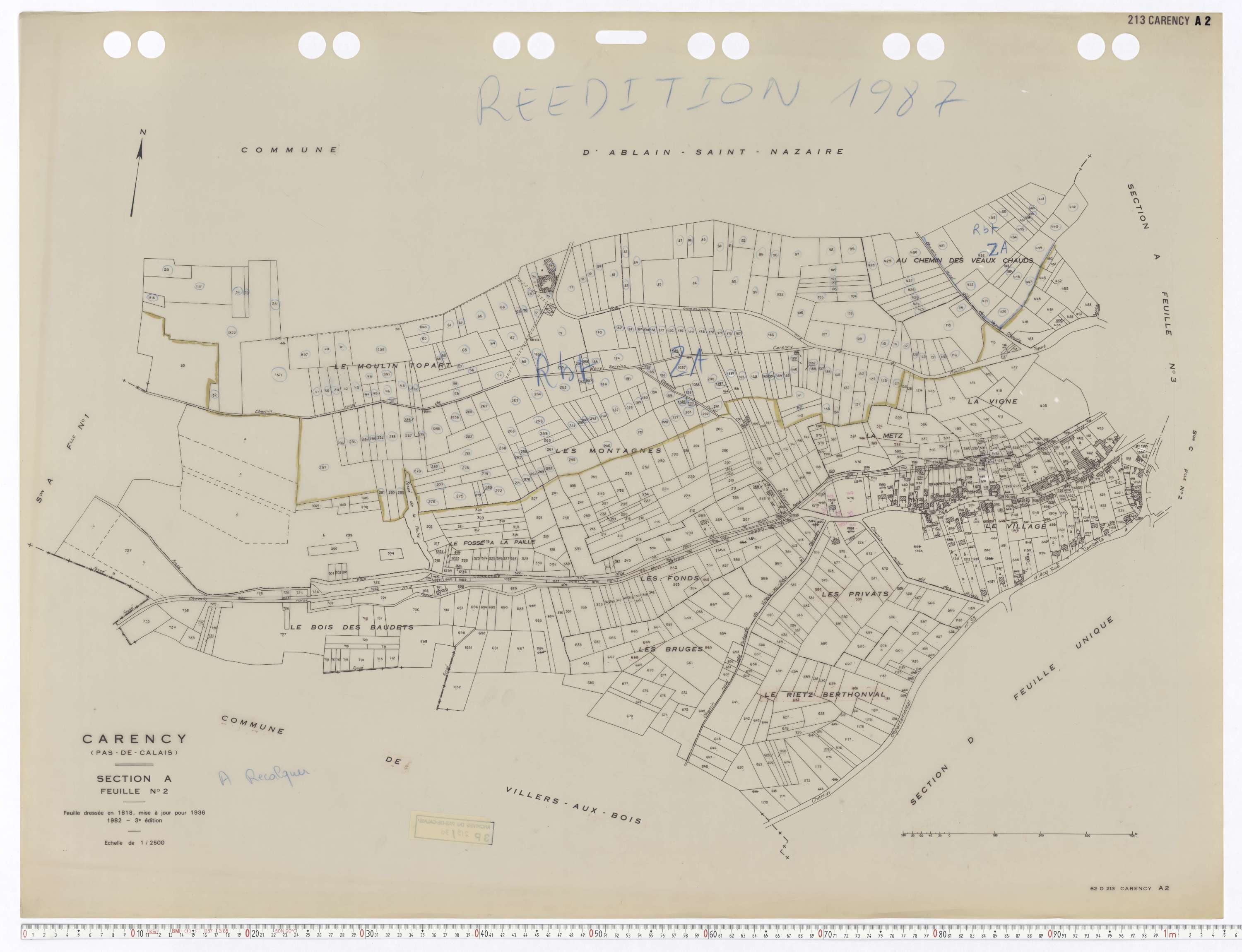 Carency - Section A, feuille 2.