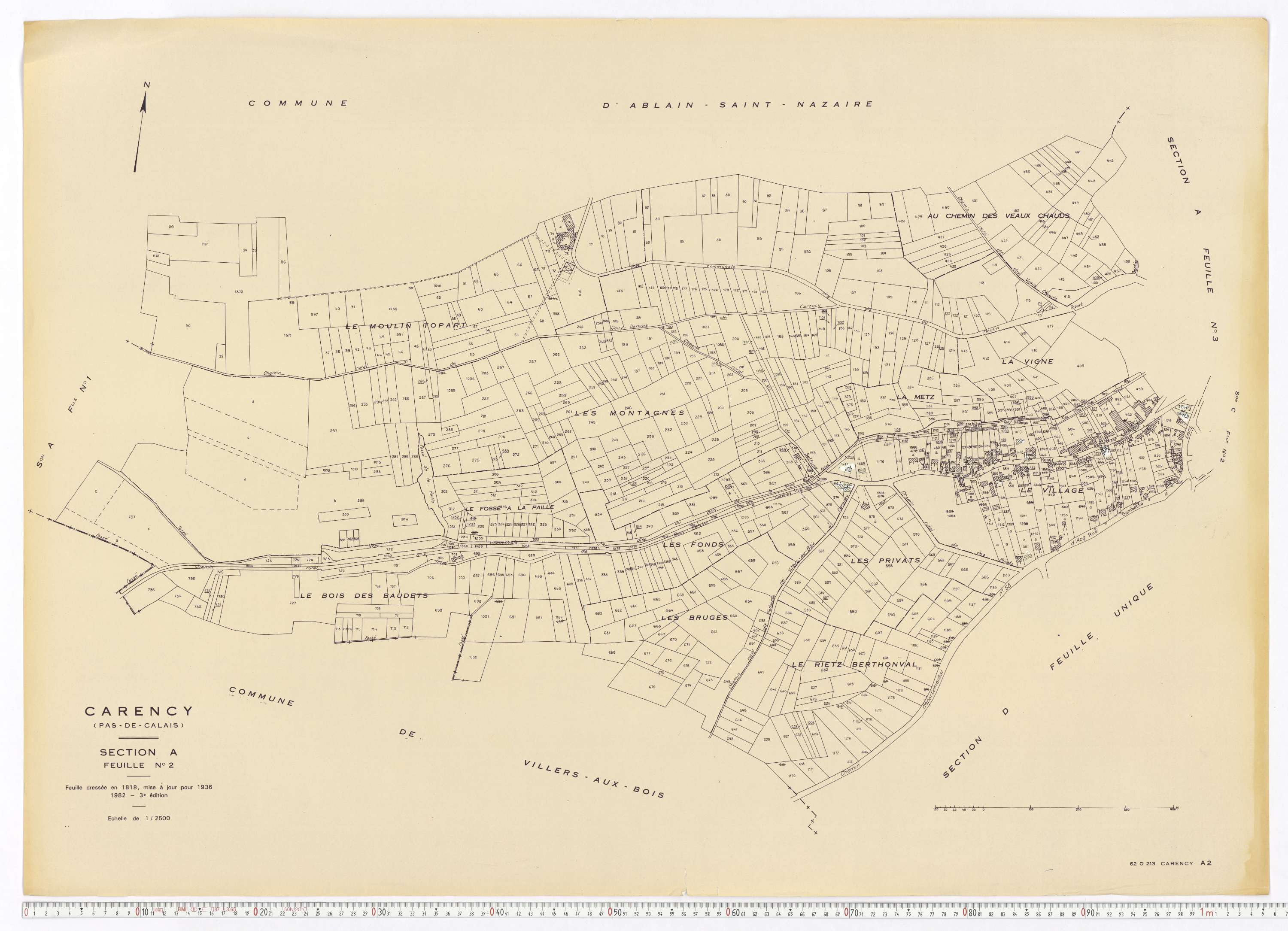 Carency - Section A, feuille 2.