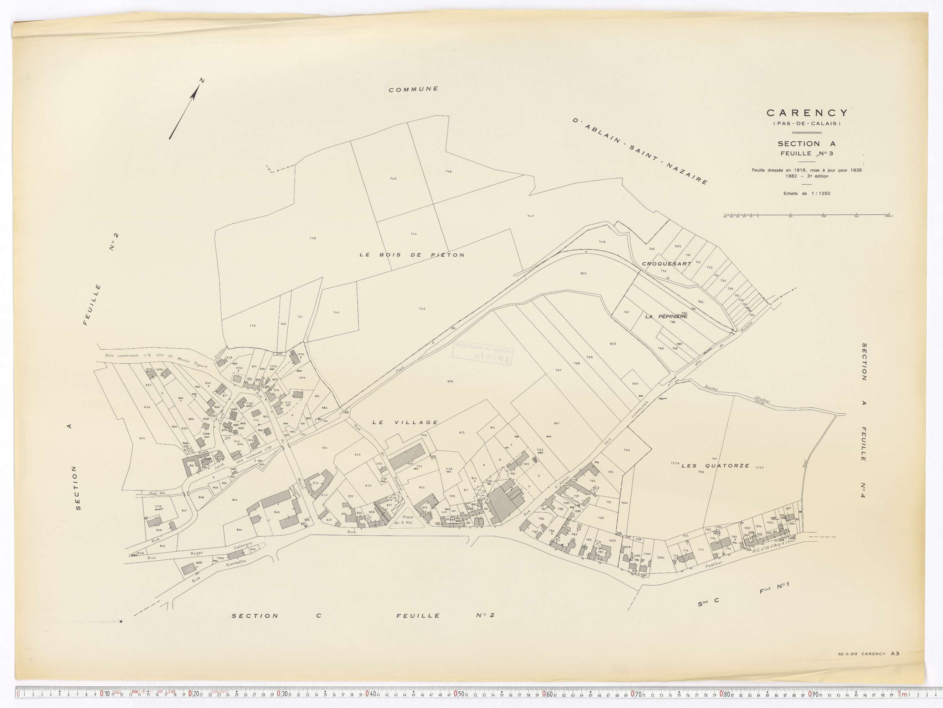 Carency - Section A, feuille 3.