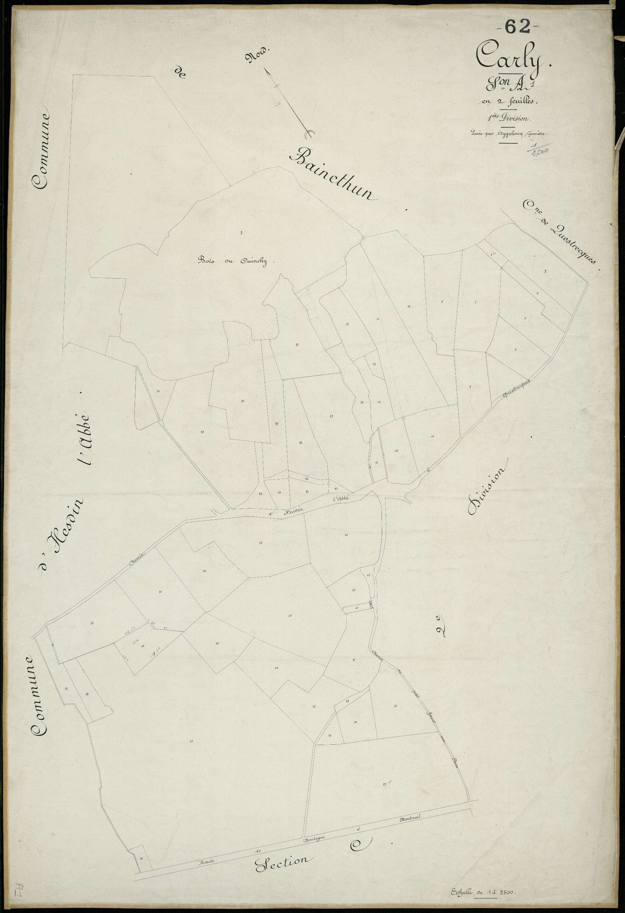 Carly - Section A, 1re feuille