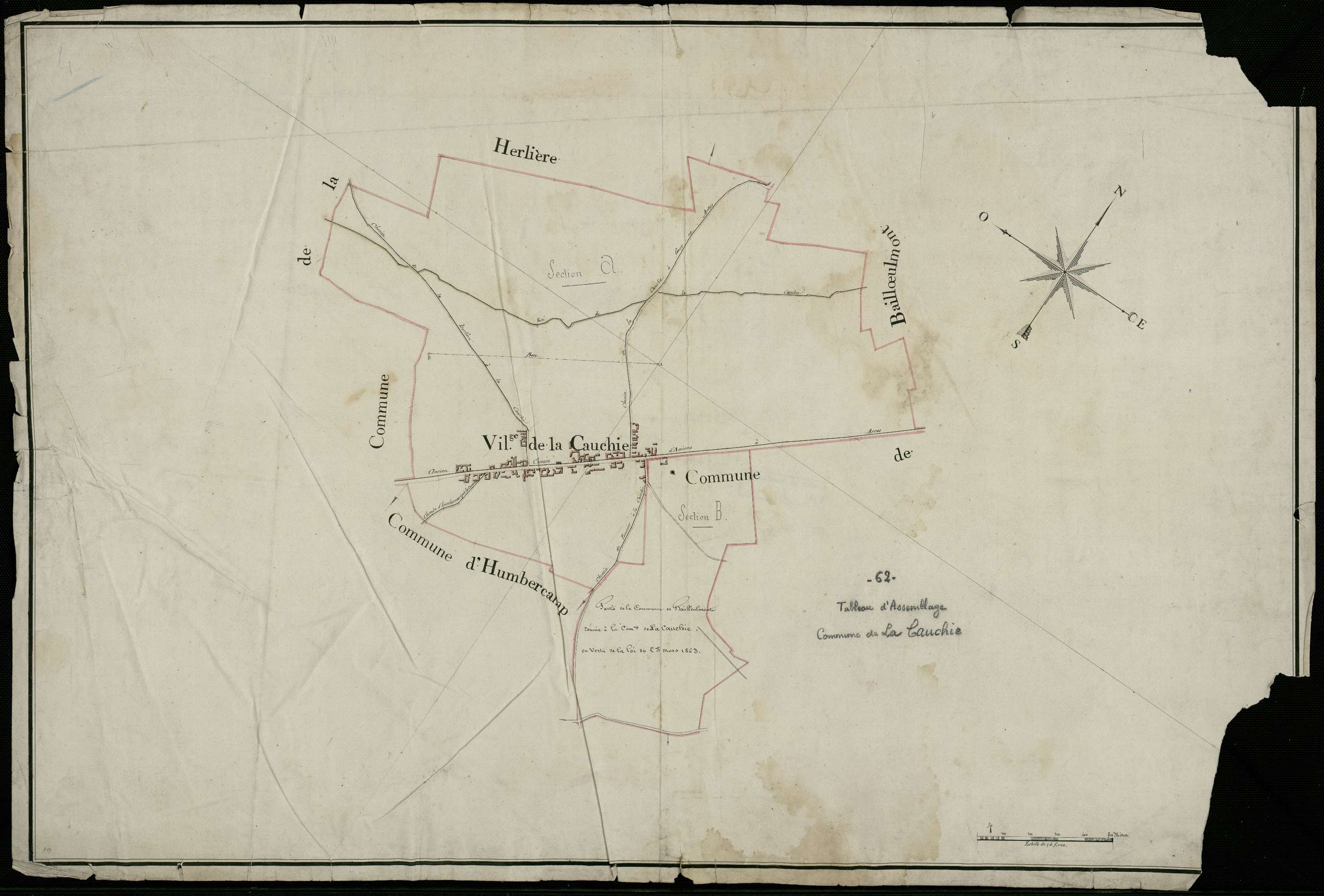 La Cauchie - Tableau d'assemblage