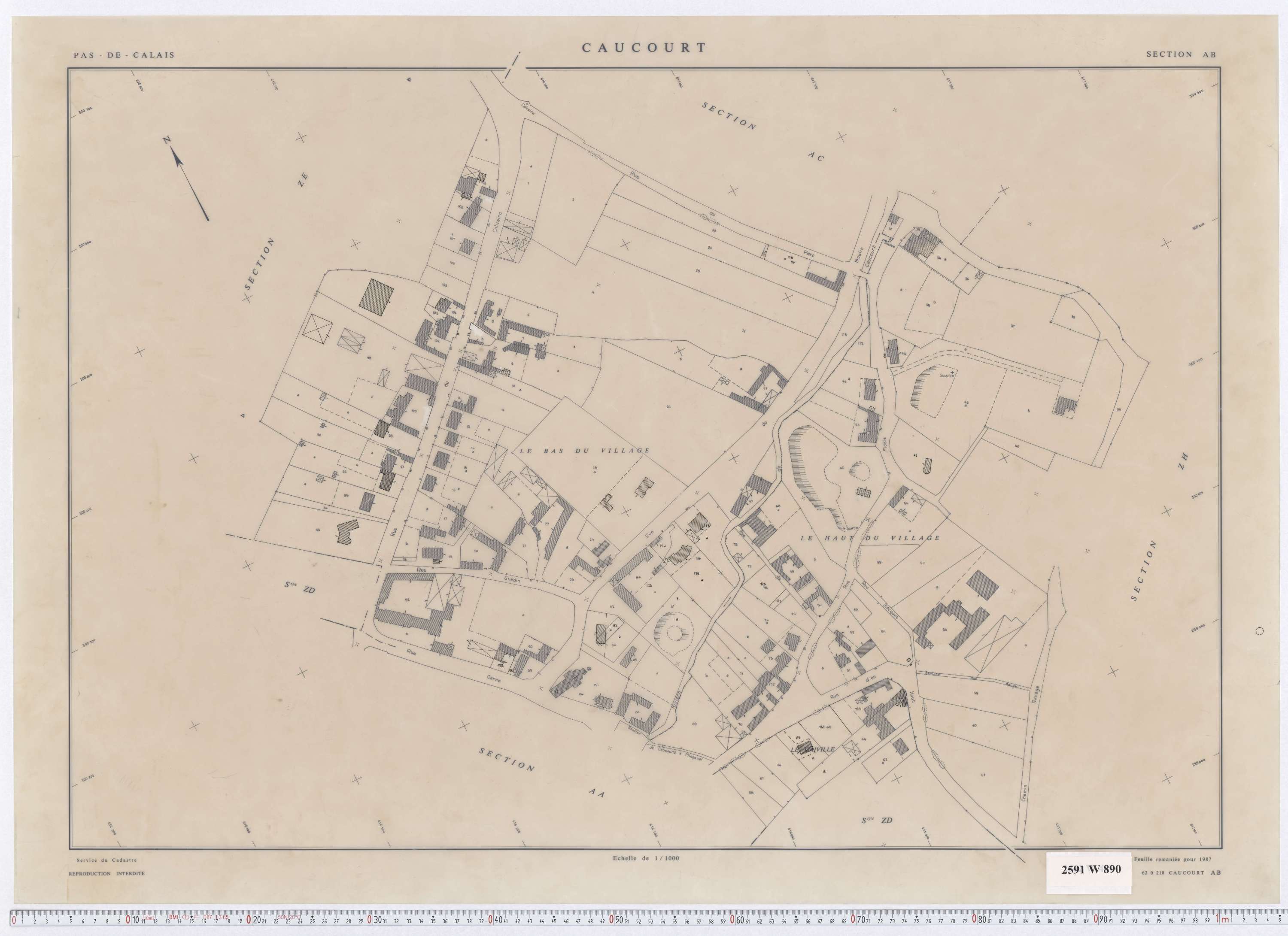 Caucourt - Section AB.