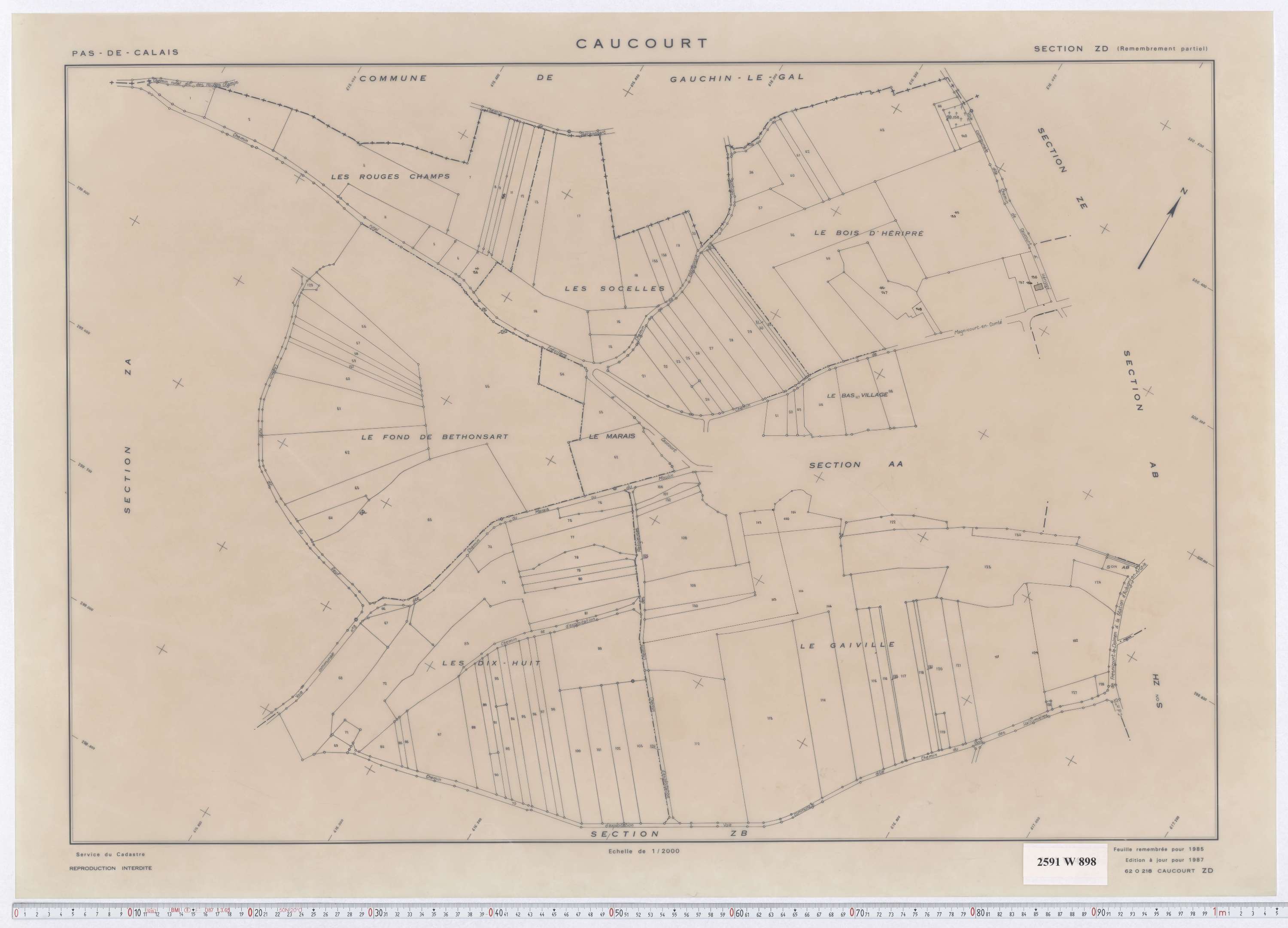 Caucourt - Section ZD.