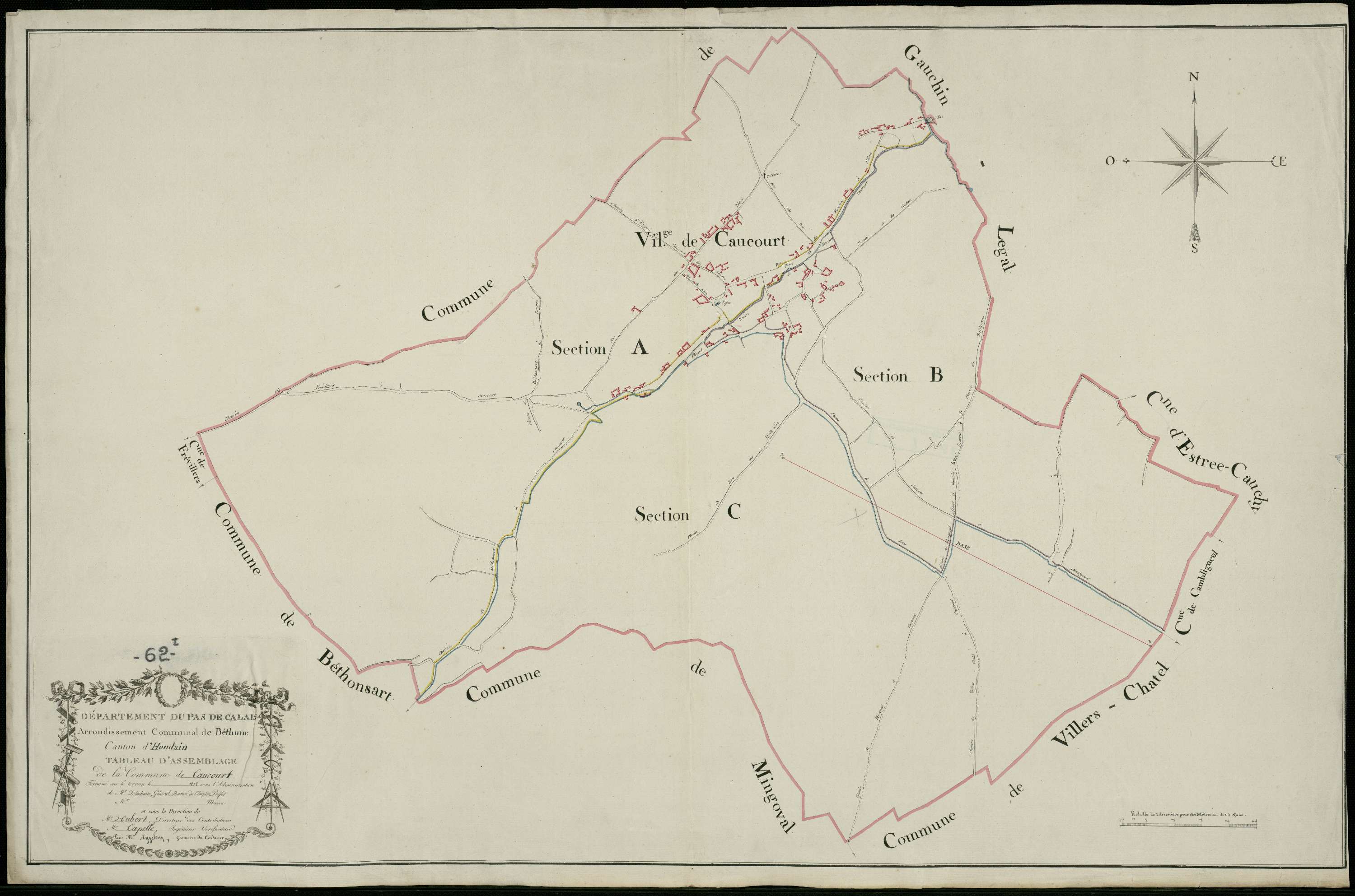 Caucourt - Tableau d'assemblage