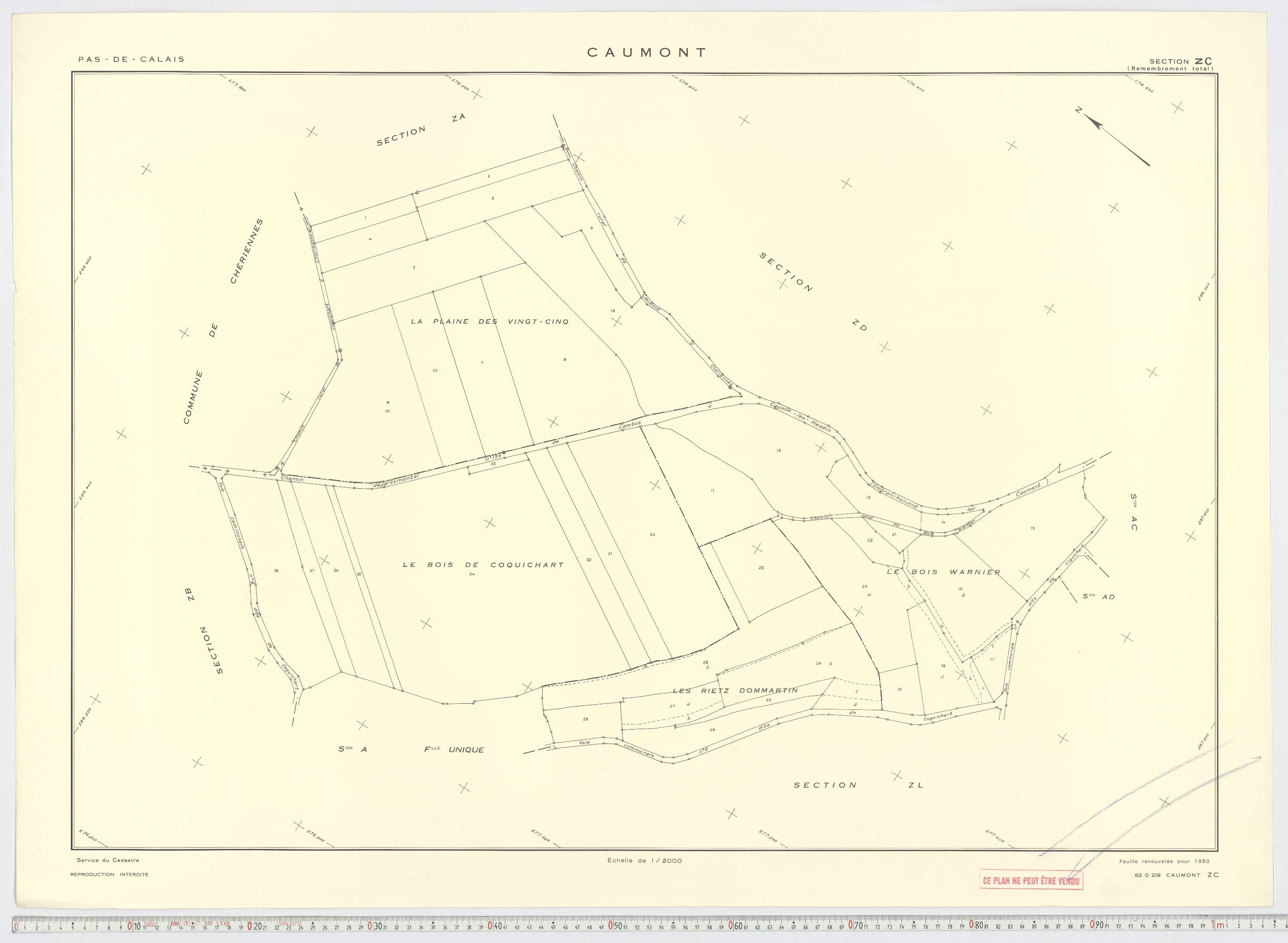 Caumont - Section ZC.