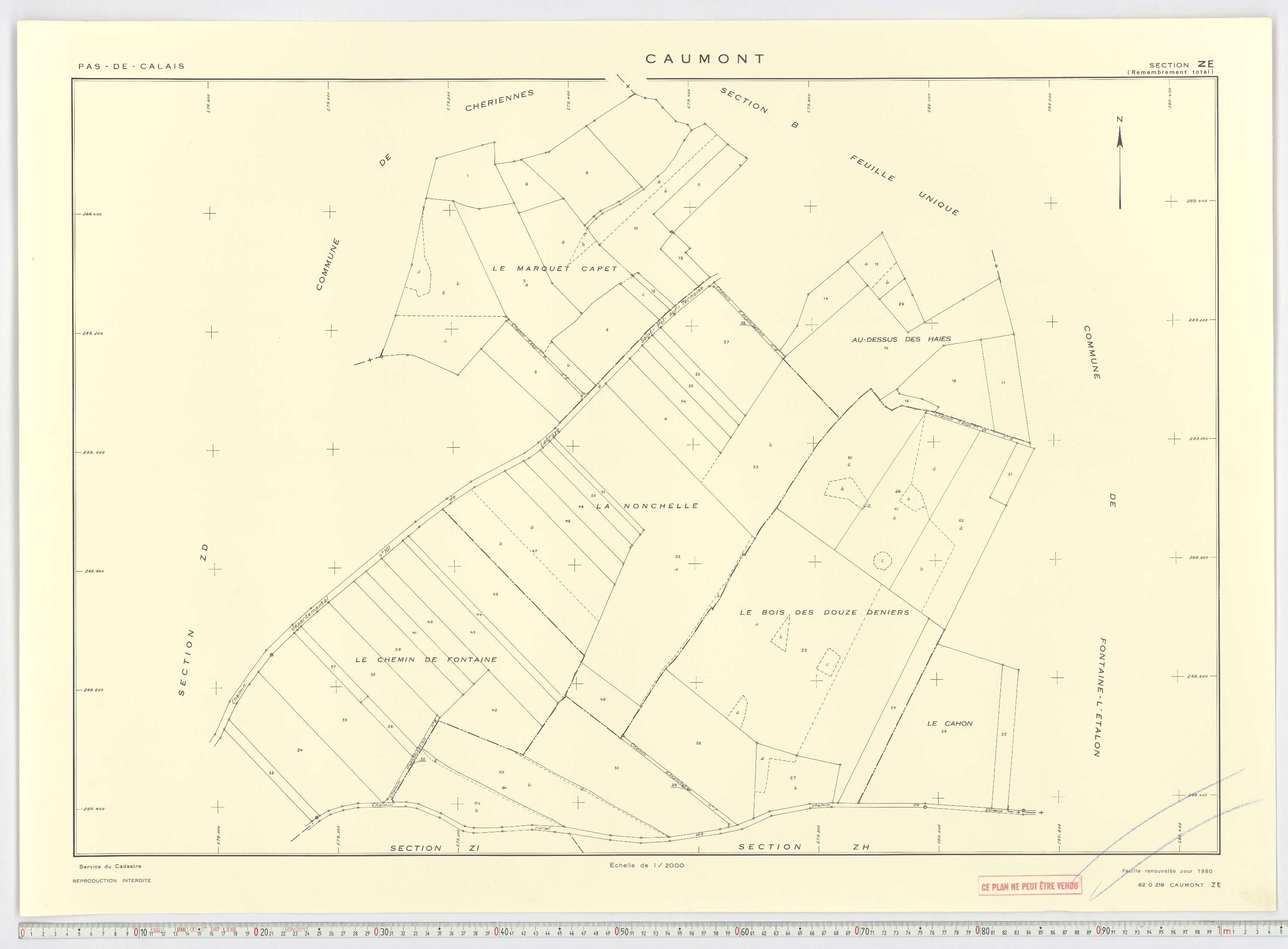 Caumont - Section ZE.