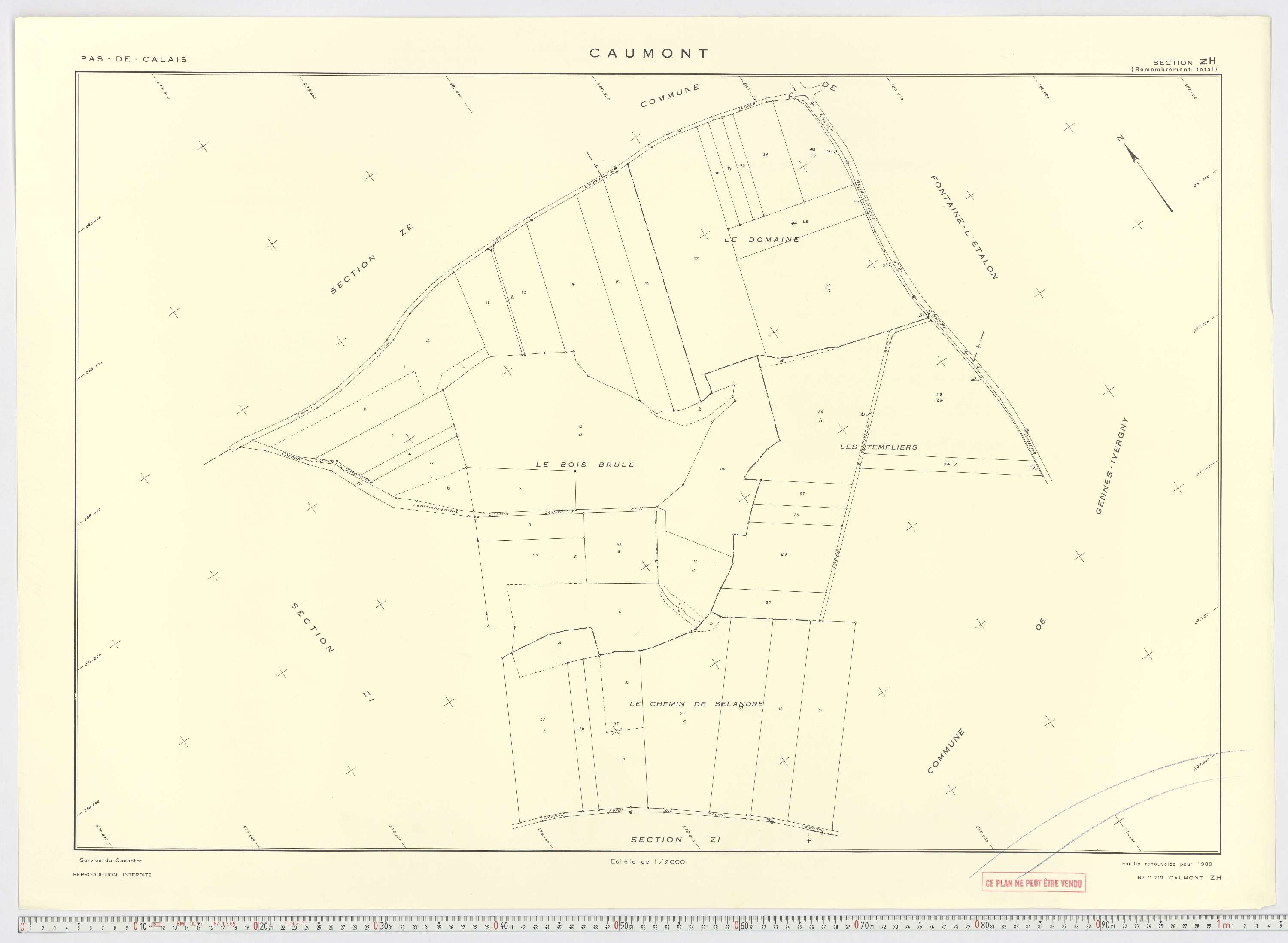 Caumont - Section ZH.