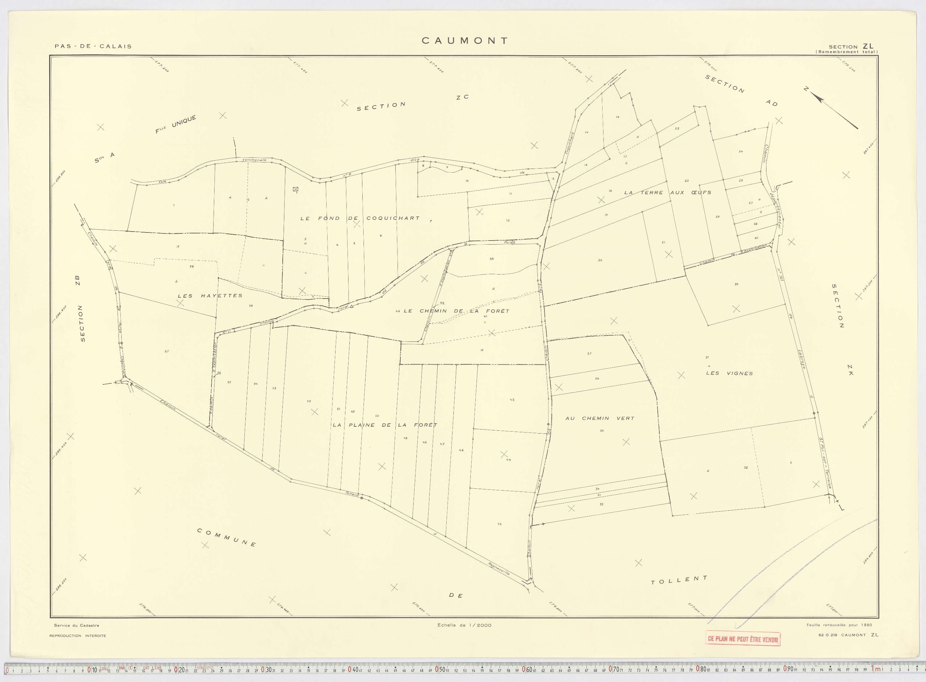 Caumont - Section ZL.