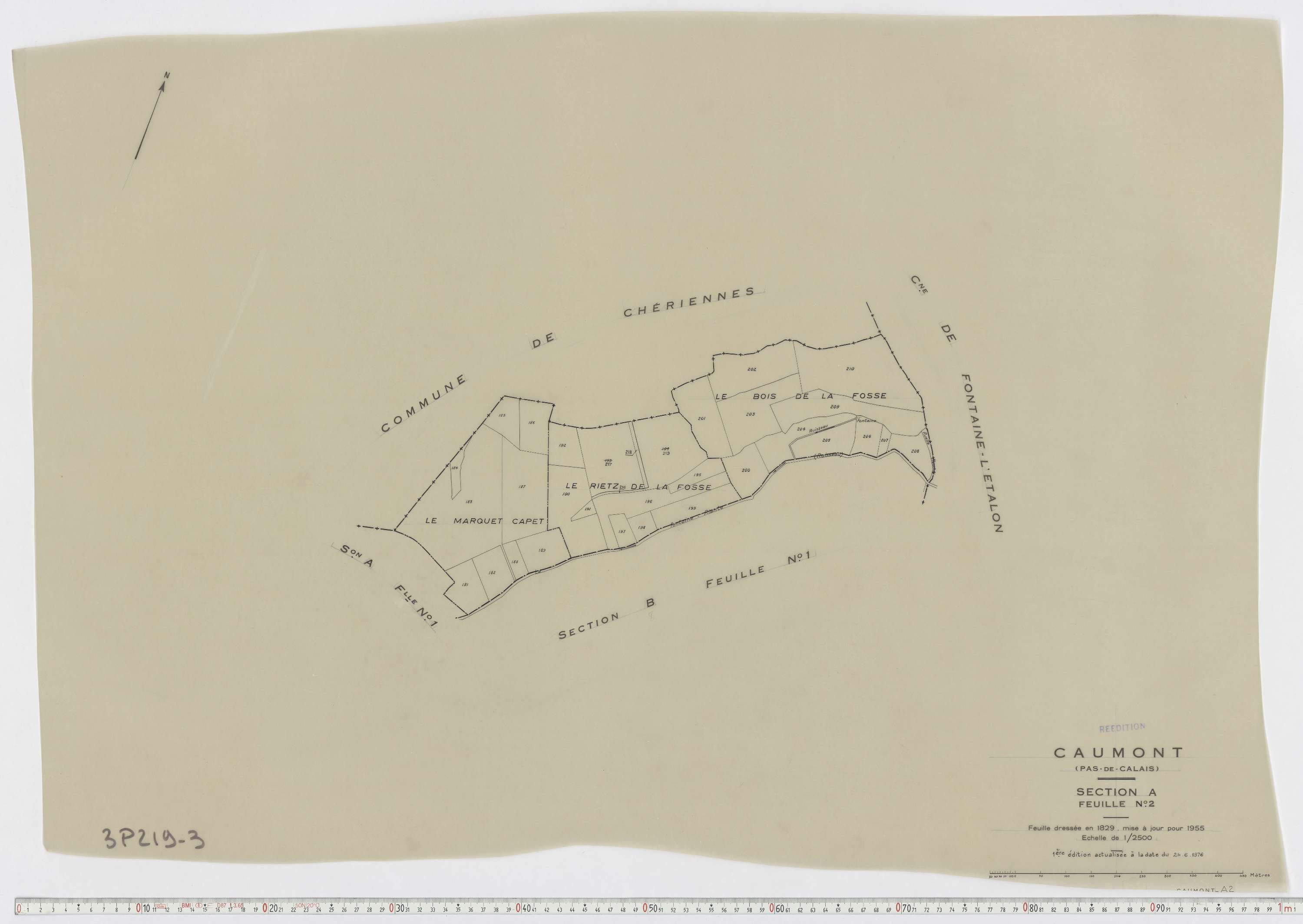 Caumont - Section A, feuille 2.