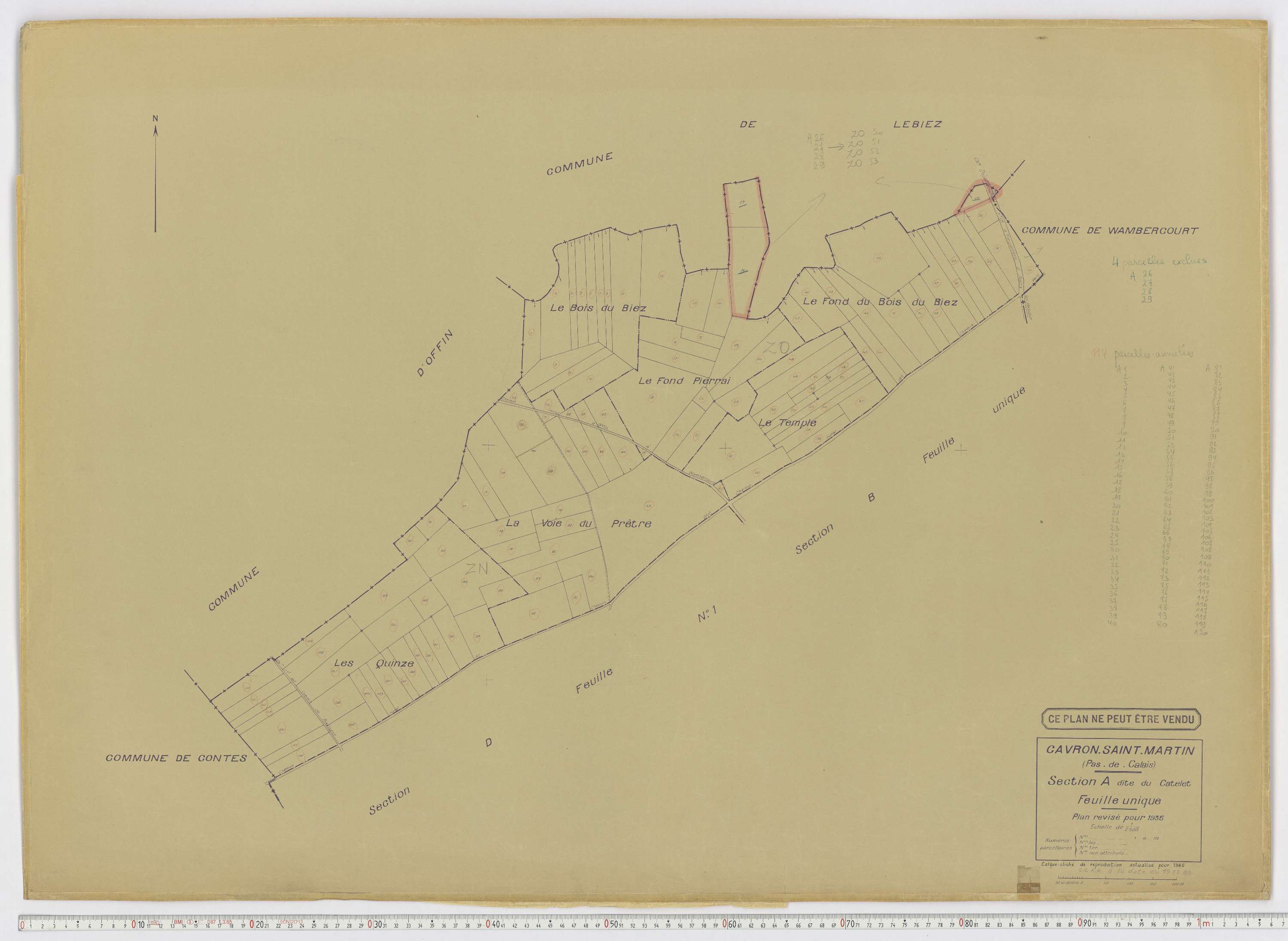 Cavron-Saint-Martin - Section A.