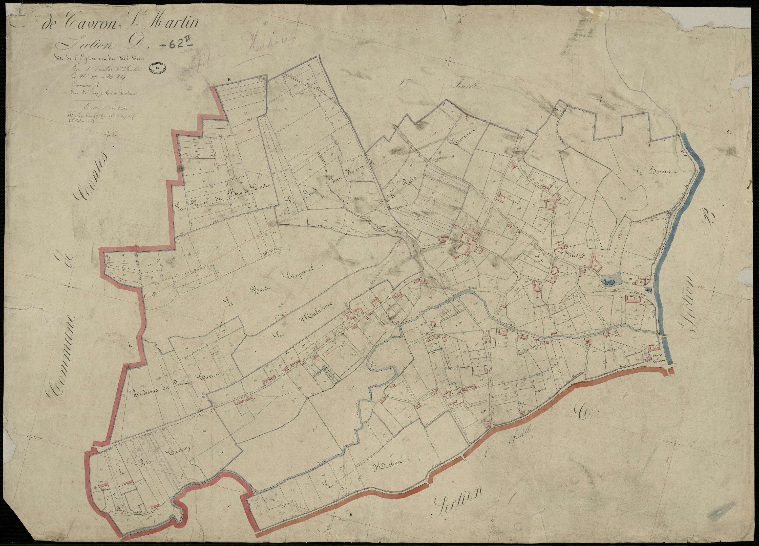 Cavron-Saint-Martin - Section D, 2e feuille