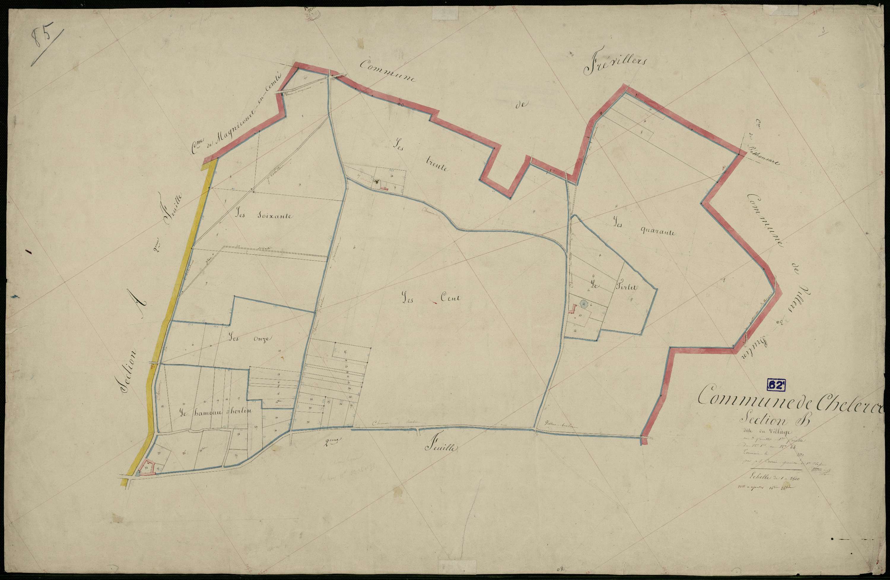 Chelers - Section B, 1re feuille