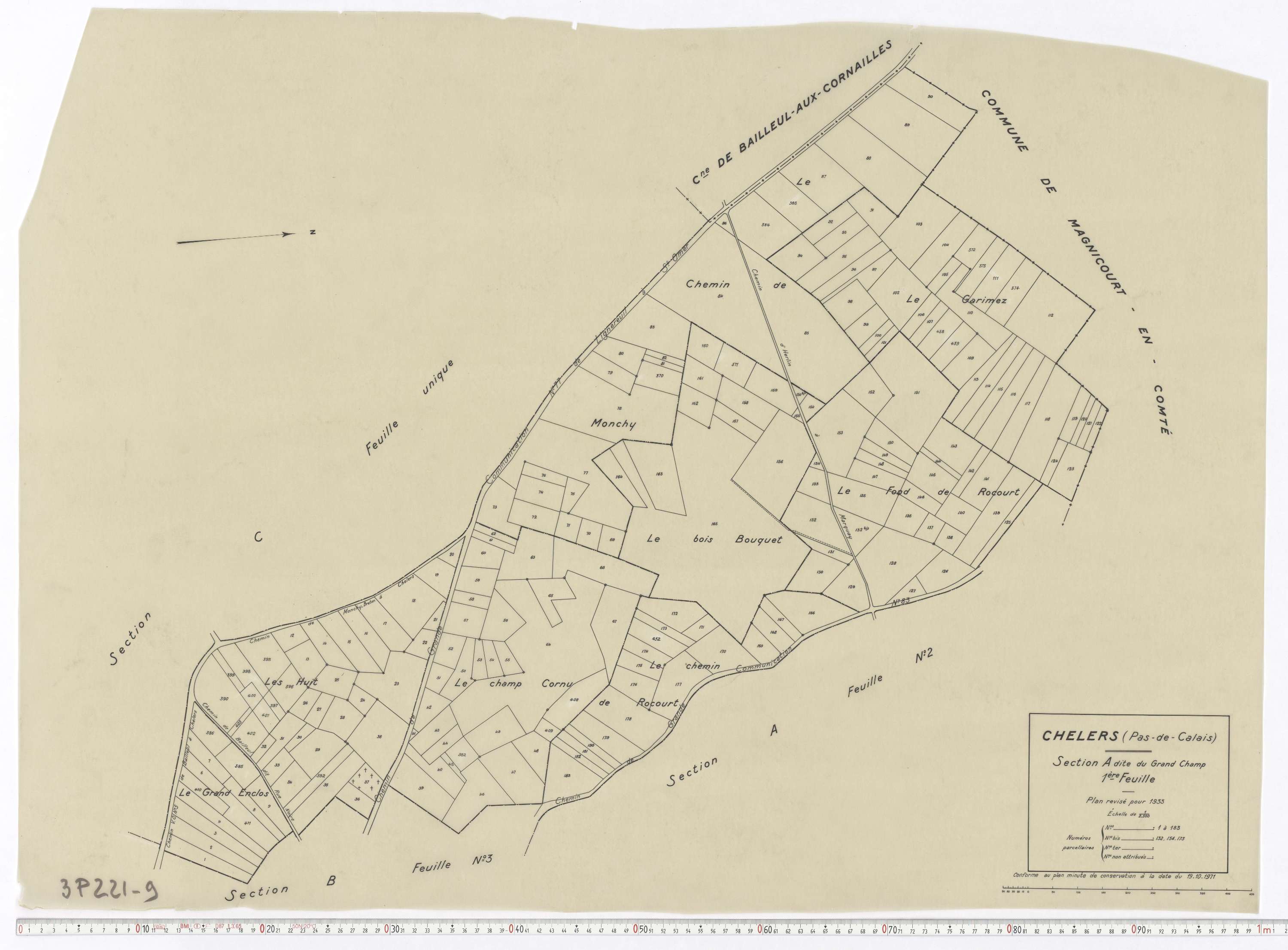 Chelers - Section A, feuille 1.
