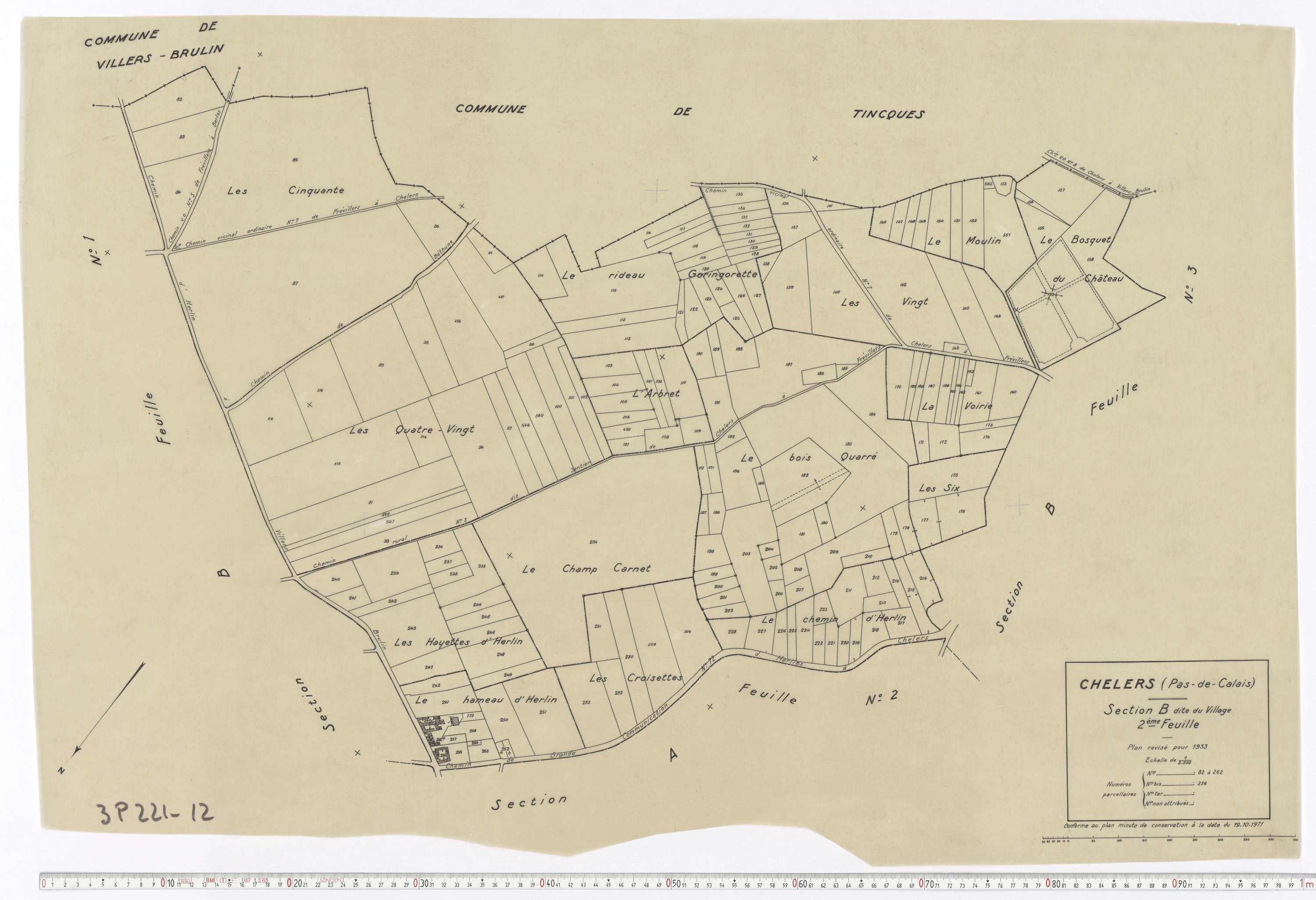 Chelers - Section B, feuille 2.
