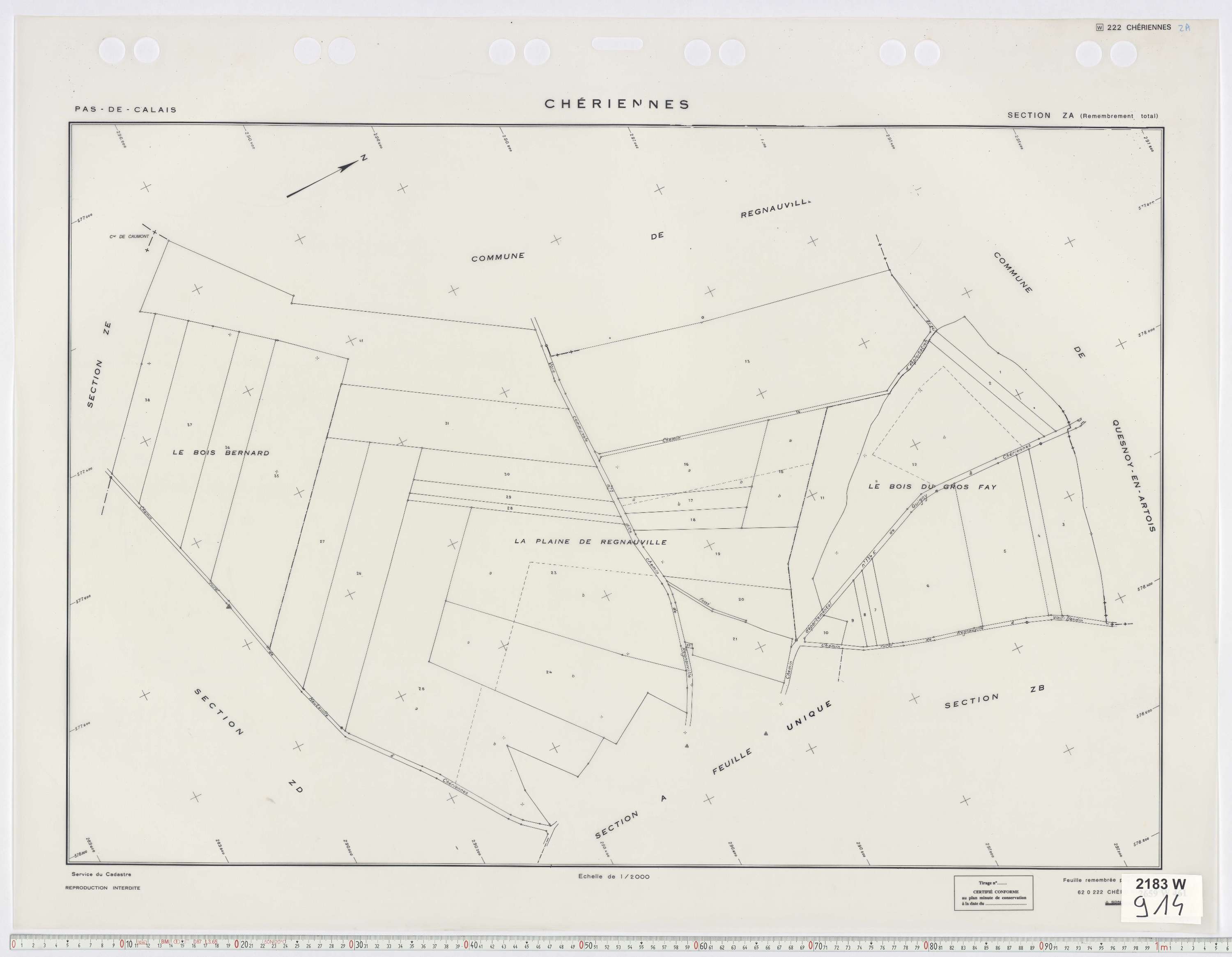 Chériennes - Section ZA.