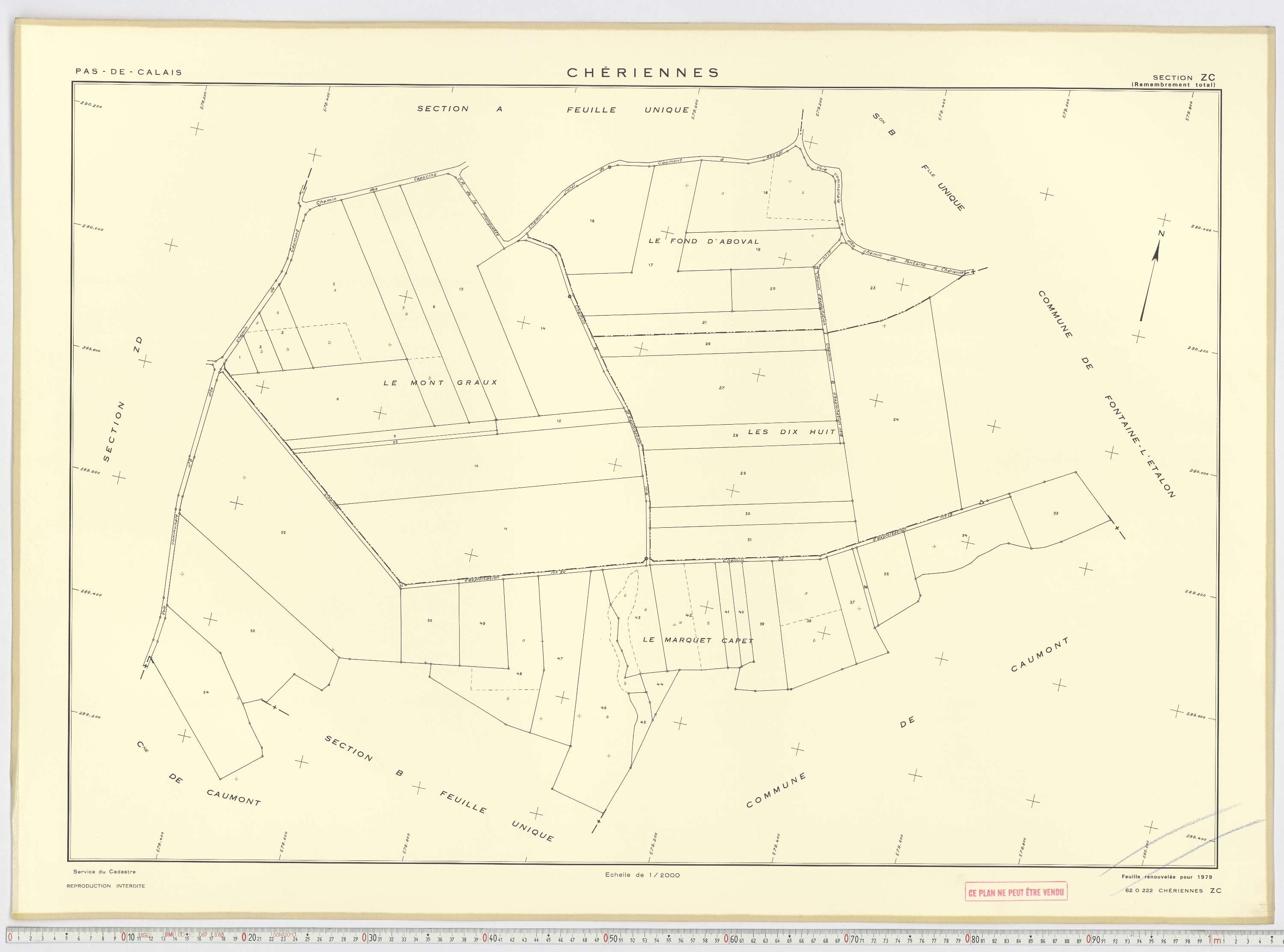 Chériennes - Section ZC.