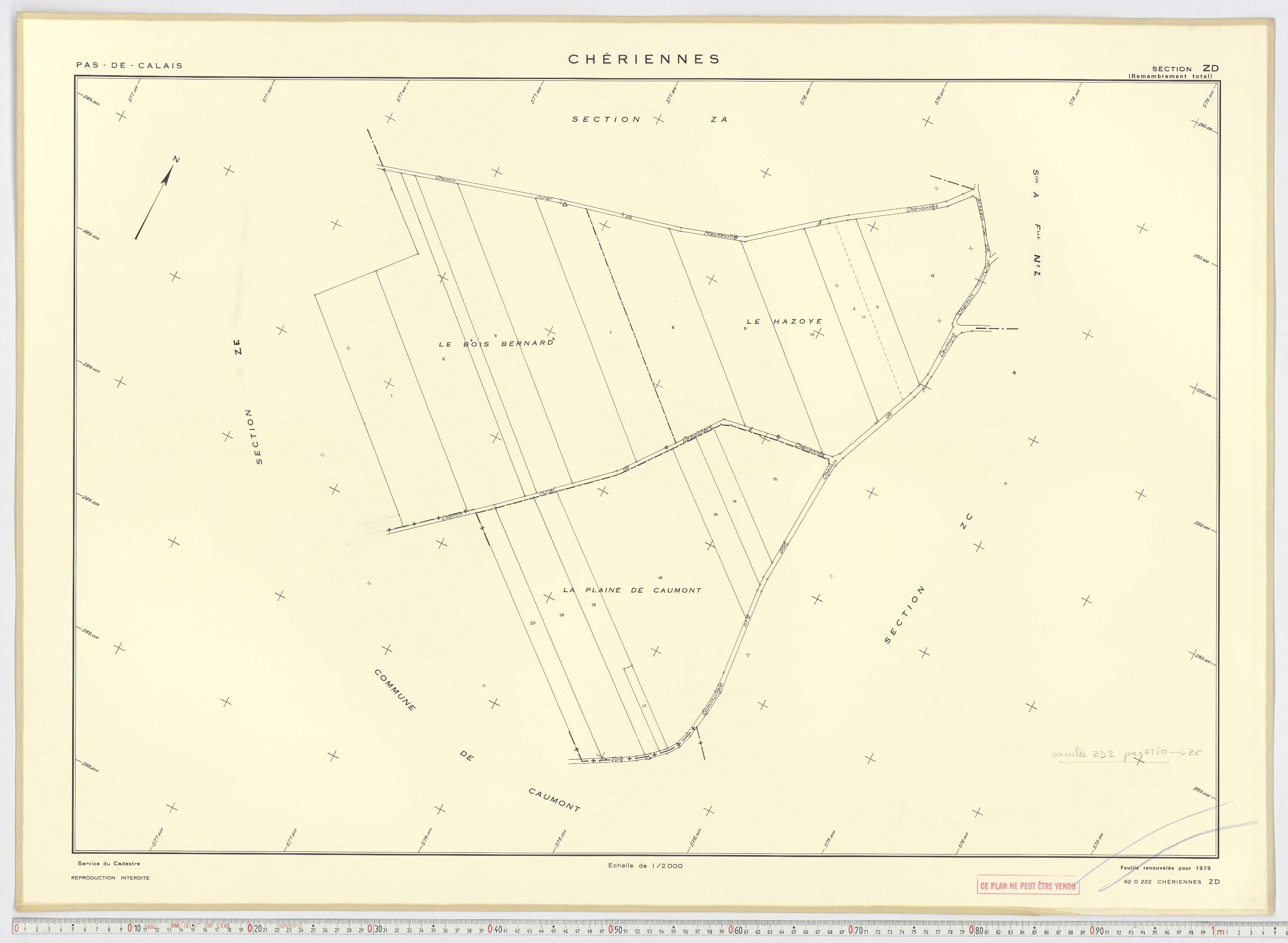 Chériennes - Section ZD.