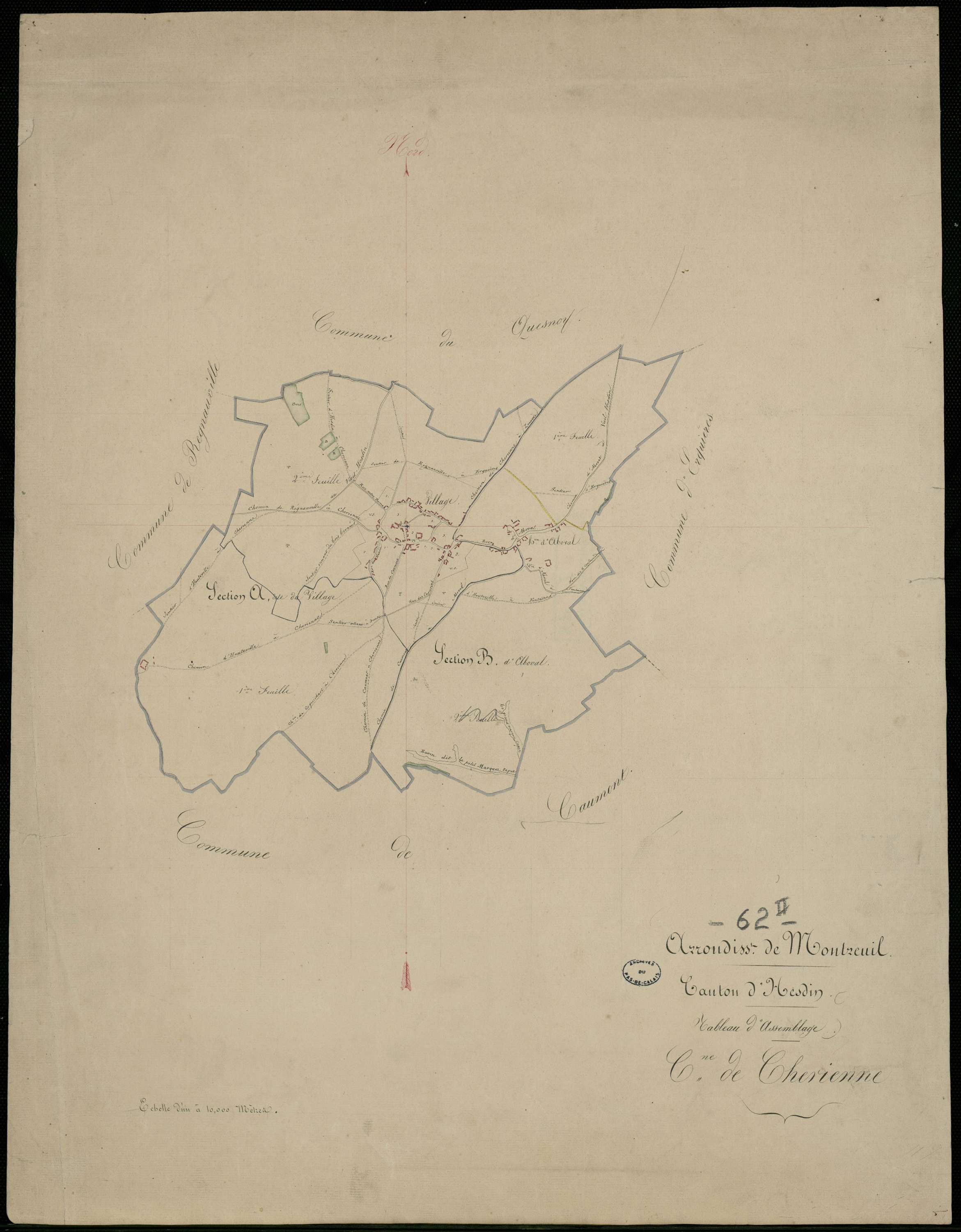 Chériennes - Tableau d'assemblage