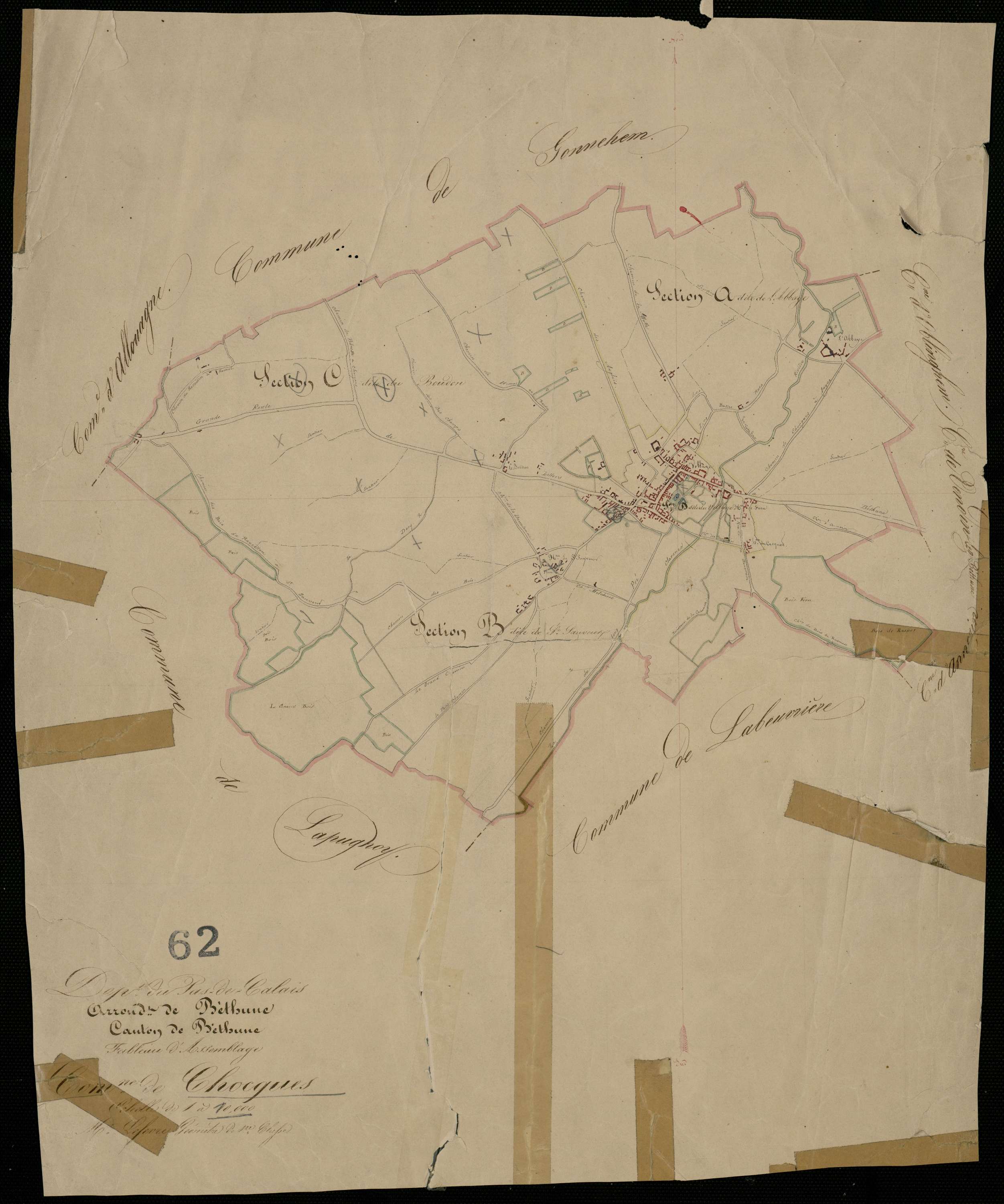 Chocques - Tableau d'assemblage