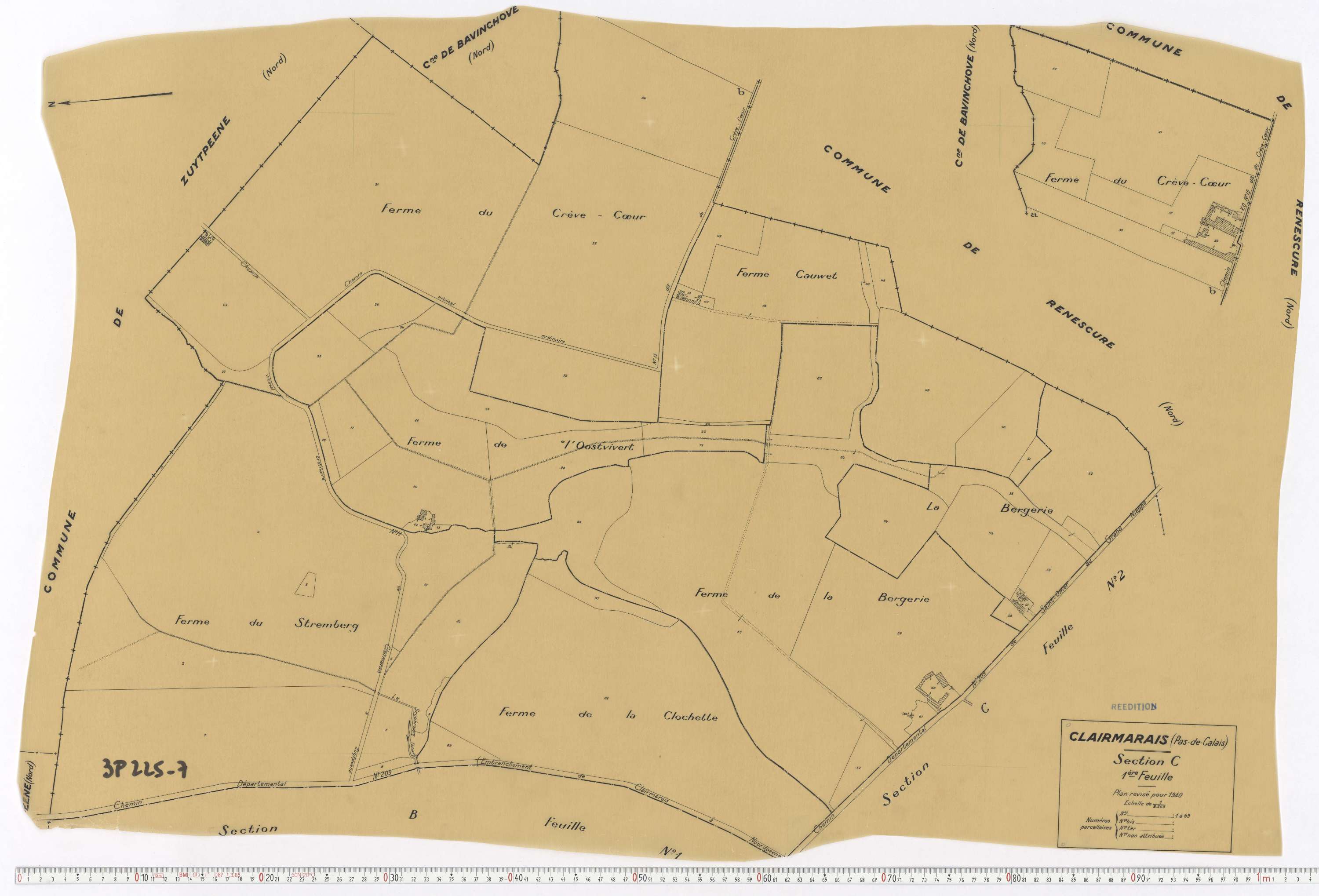 Clairmarais - Section C, feuille 1.