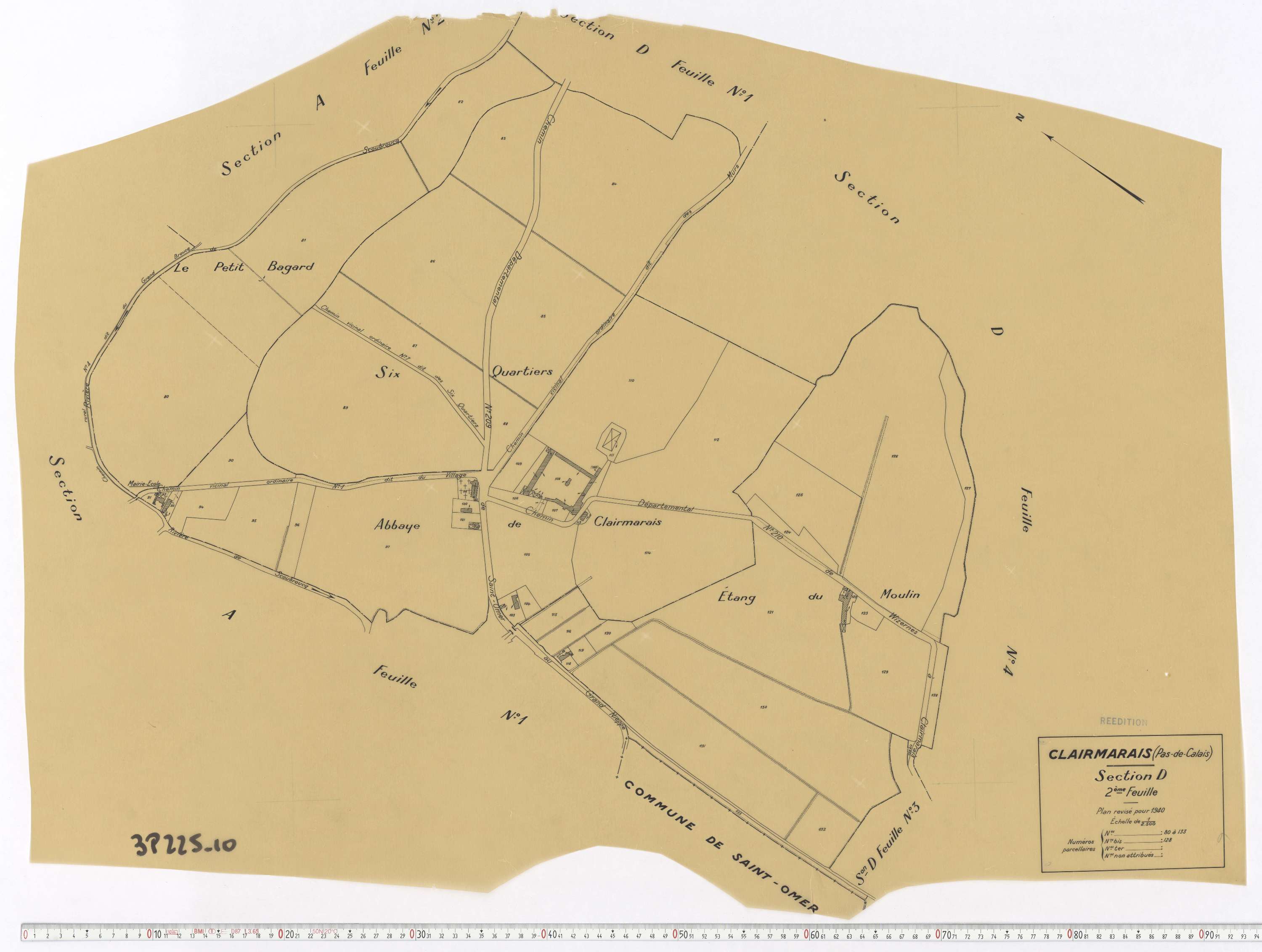 Clairmarais - Section D, feuille 2.