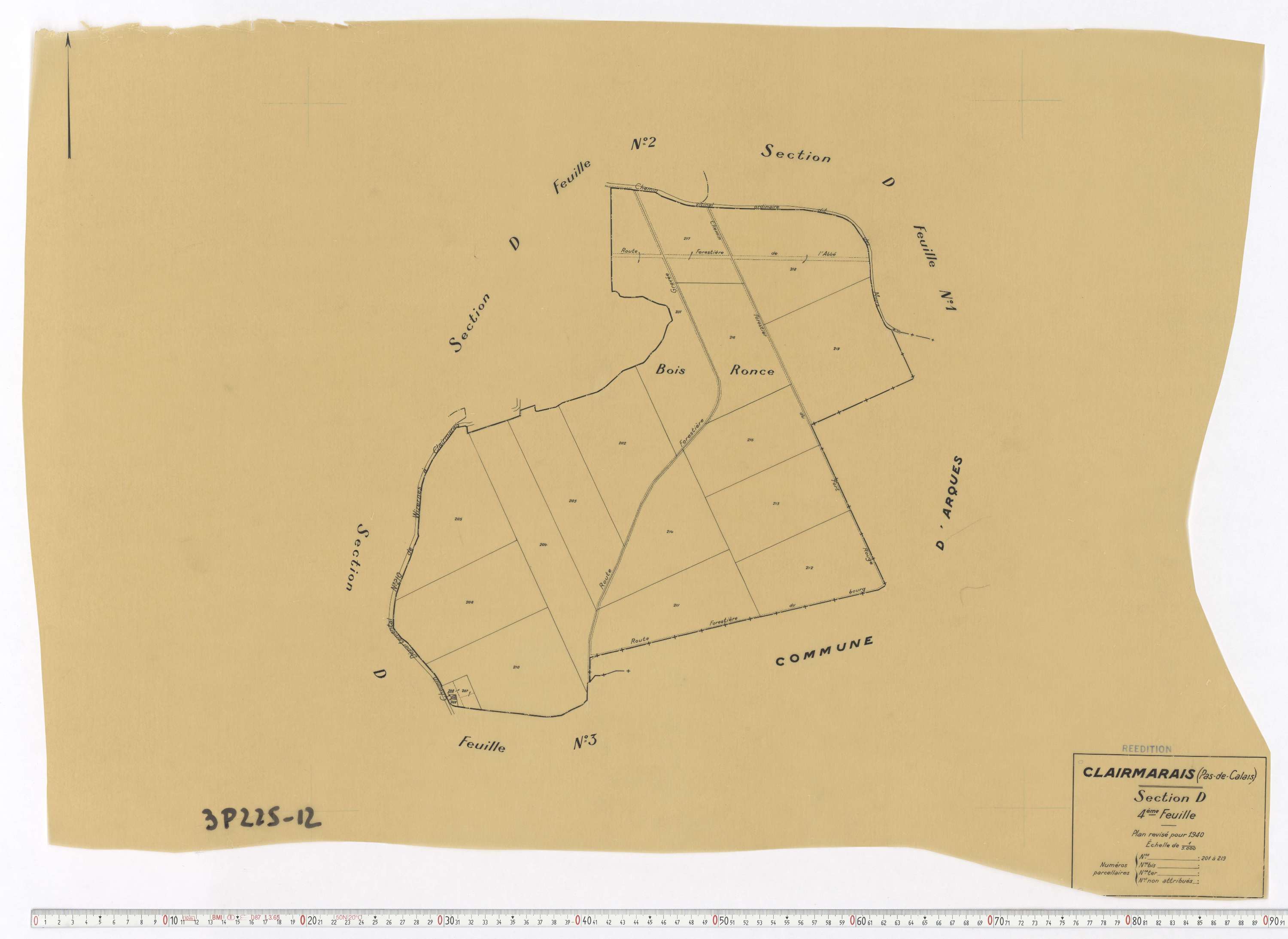 Clairmarais - Section D, feuille 4.
