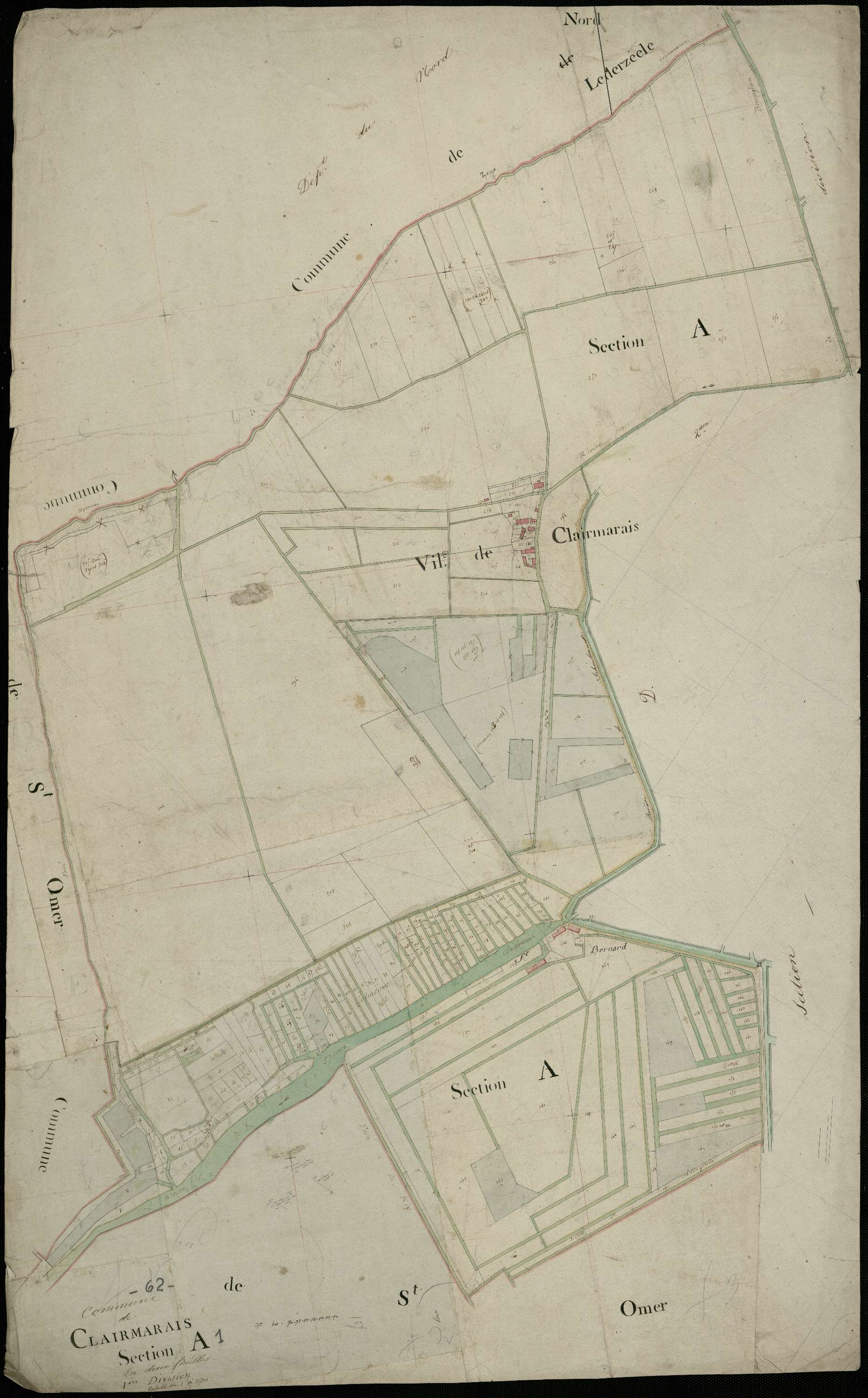 Clairmarais - Section A, 1re feuille