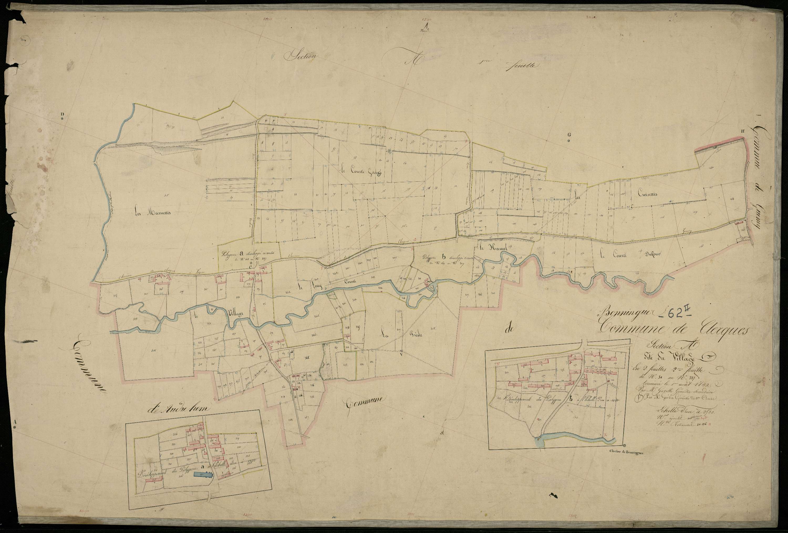 Clerques - Section A, 2e feuille