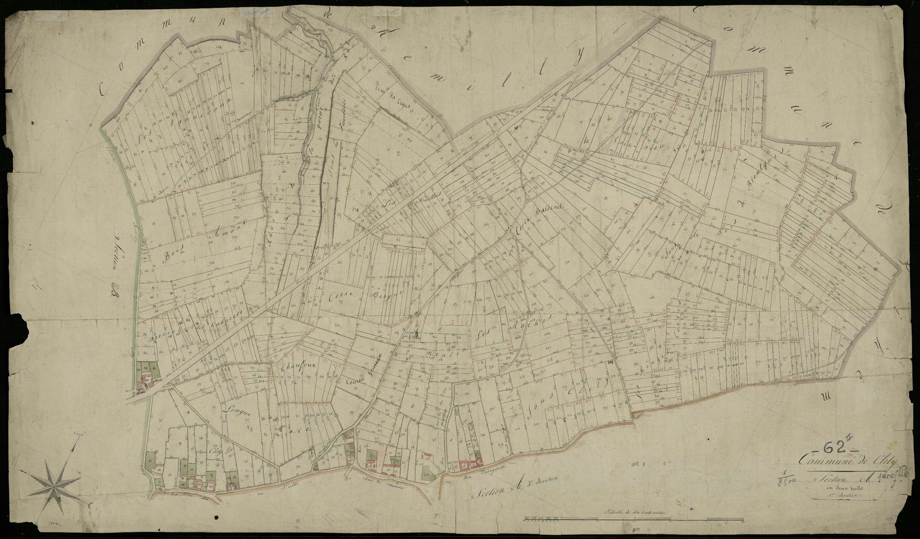 Cléty - Section A, 1re feuille
